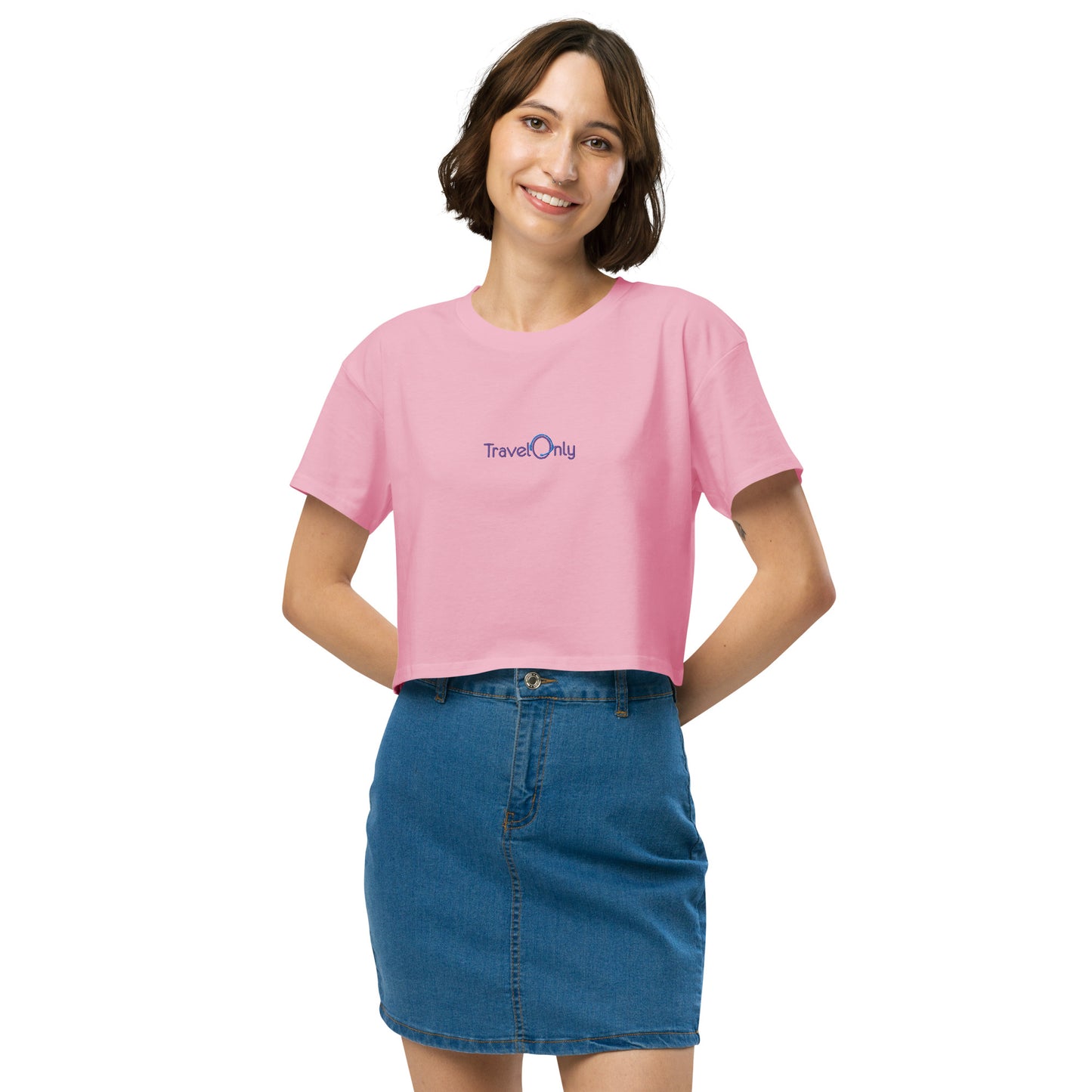 Women’s Crop Top (TravelOnly Purple Logo)