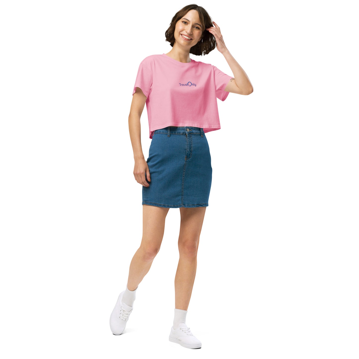Women’s Crop Top (TravelOnly Purple Logo)