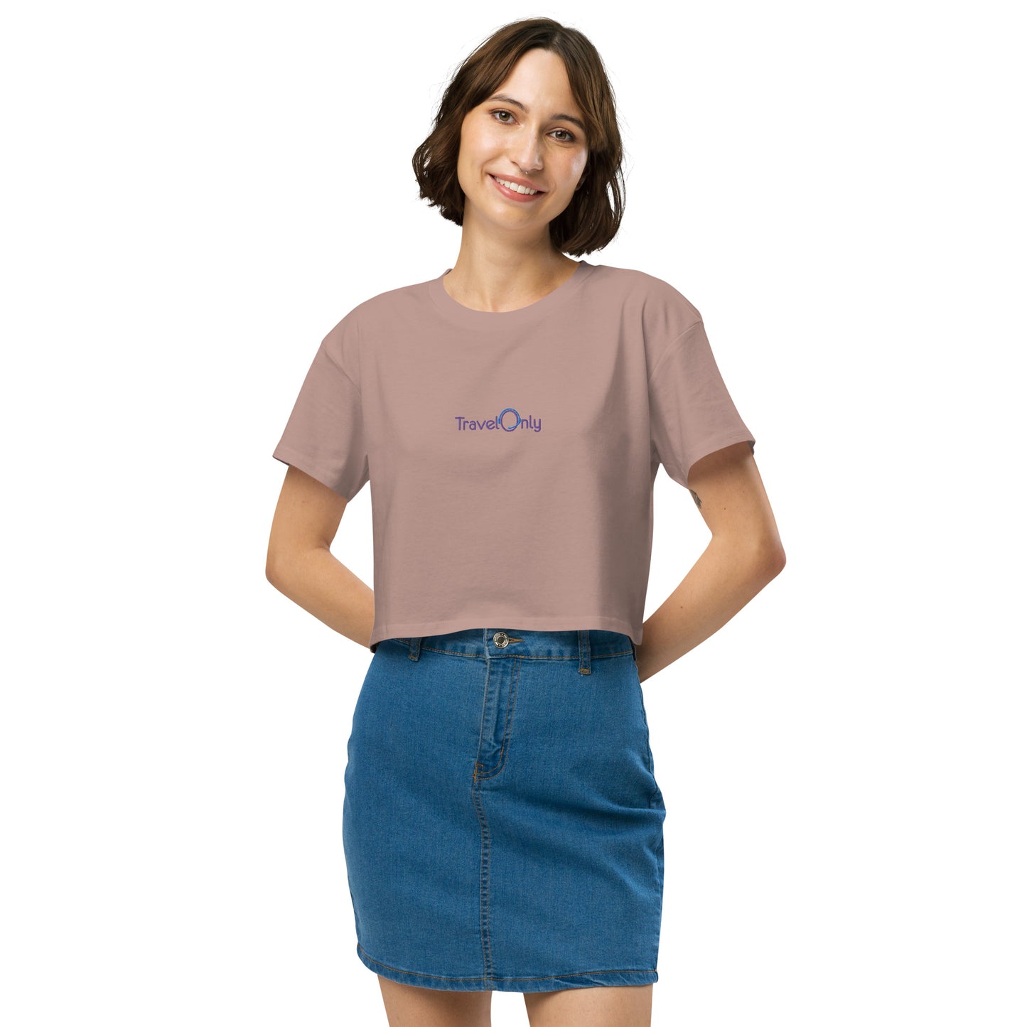 Women’s Crop Top (TravelOnly Purple Logo)