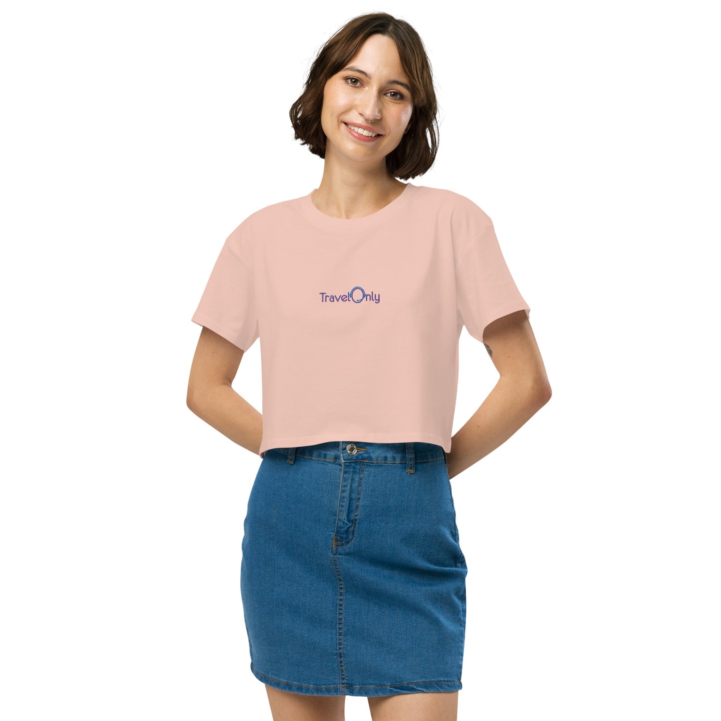Women’s Crop Top (TravelOnly Purple Logo)