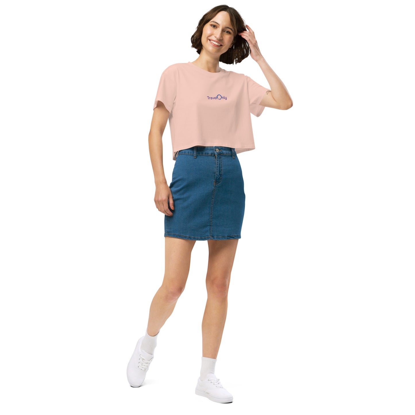 Women’s Crop Top (TravelOnly Purple Logo)