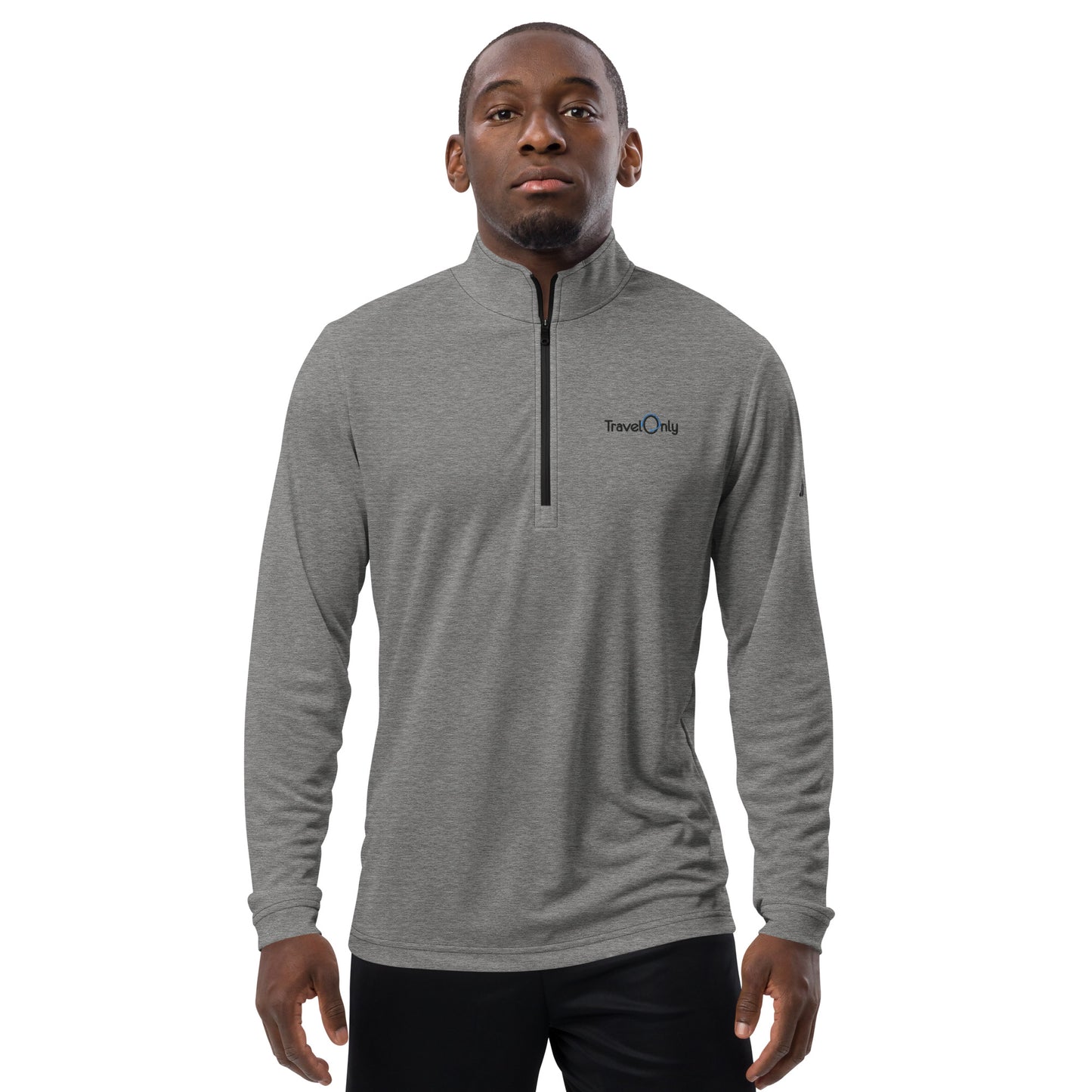 Men's Quarter Zip Pullover (TravelOnly Black Logo)