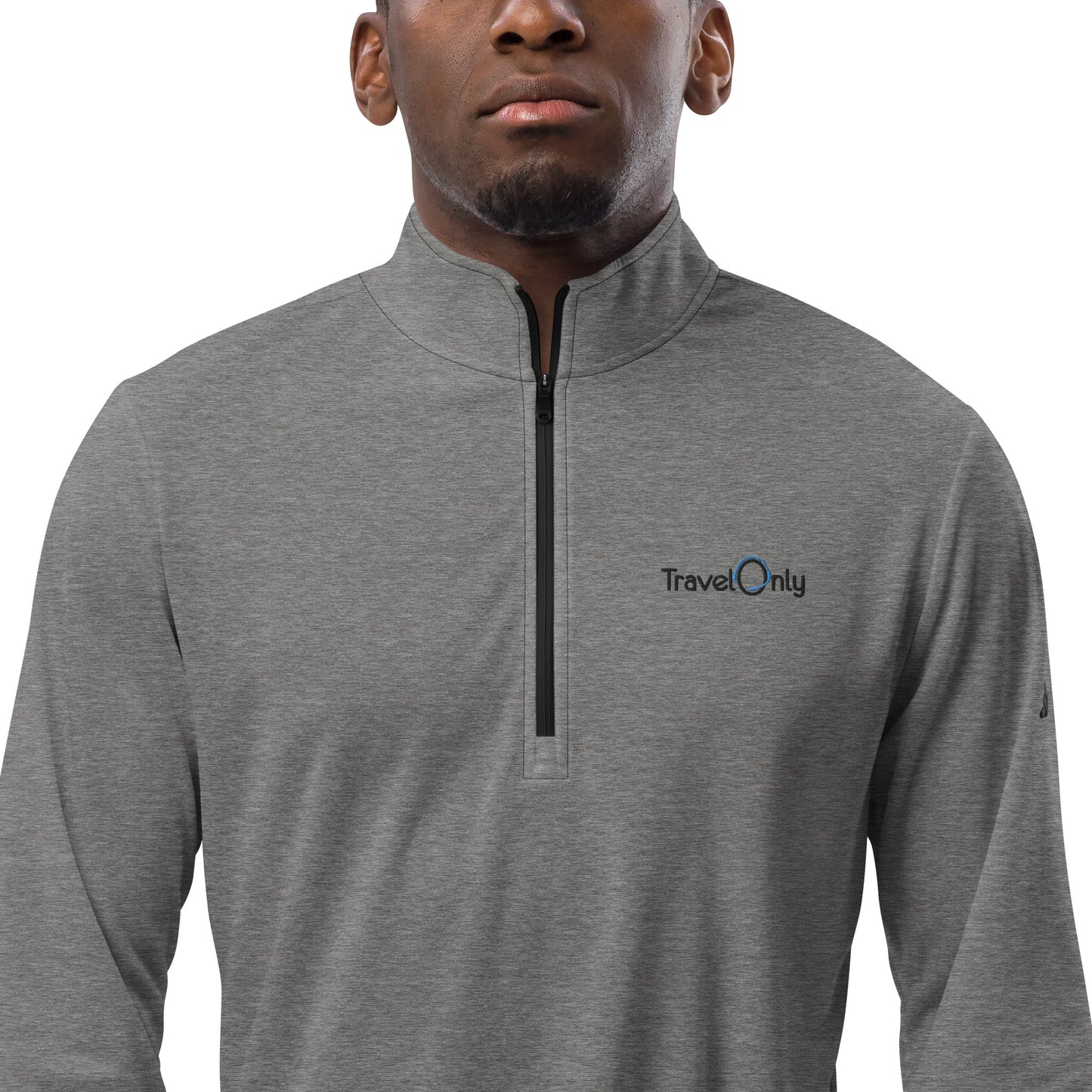 Men's Quarter Zip Pullover (TravelOnly Black Logo)