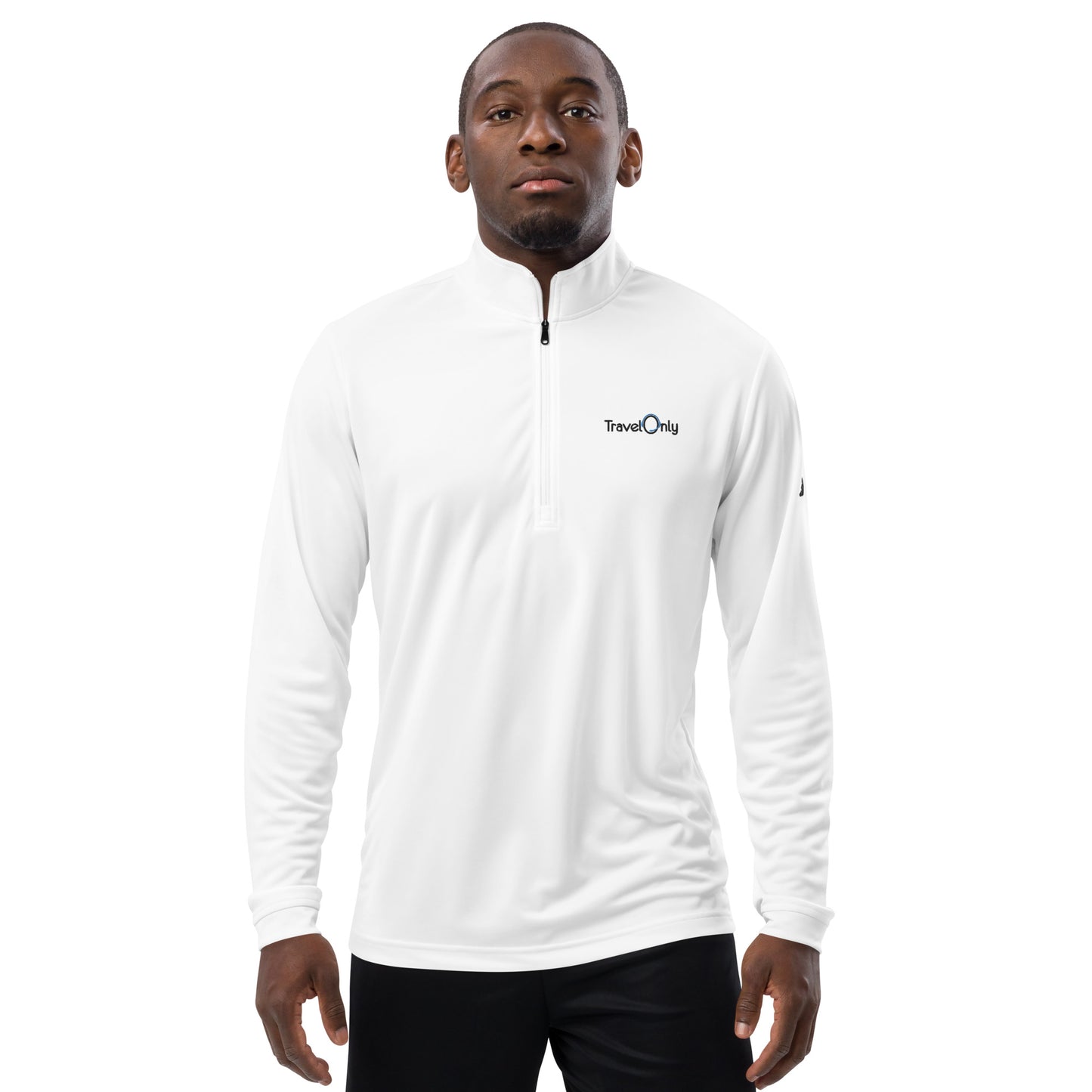 Men's Quarter Zip Pullover (TravelOnly Black Logo)