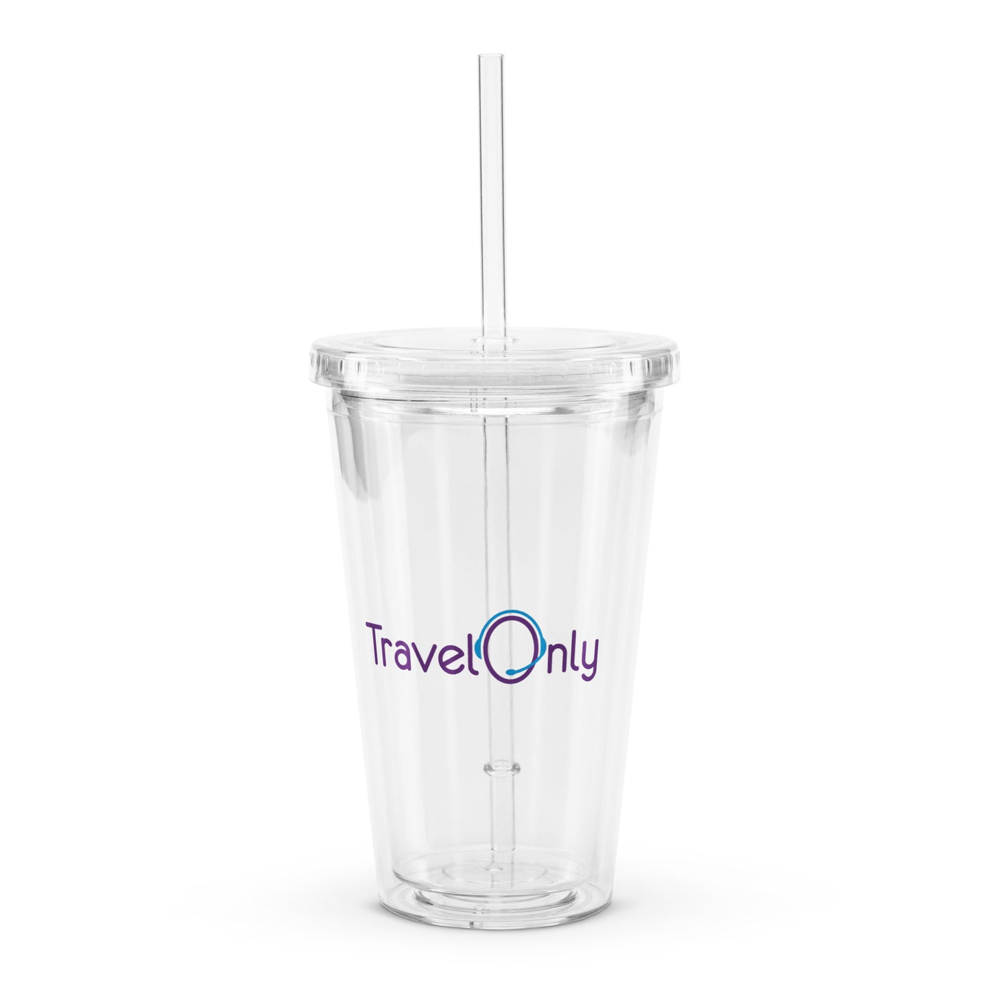 Clear plastic tumbler