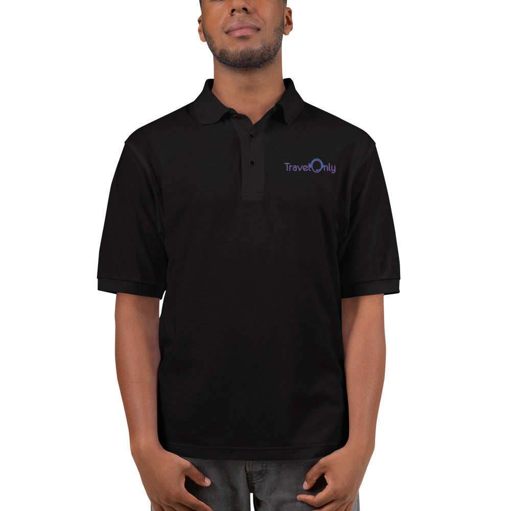 Men's Premium Polo (TravelOnly Purple Logo)