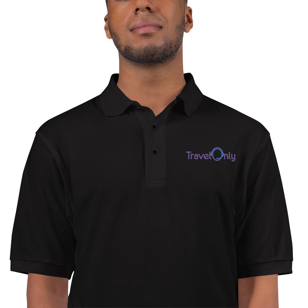 Men's Premium Polo (TravelOnly Purple Logo)