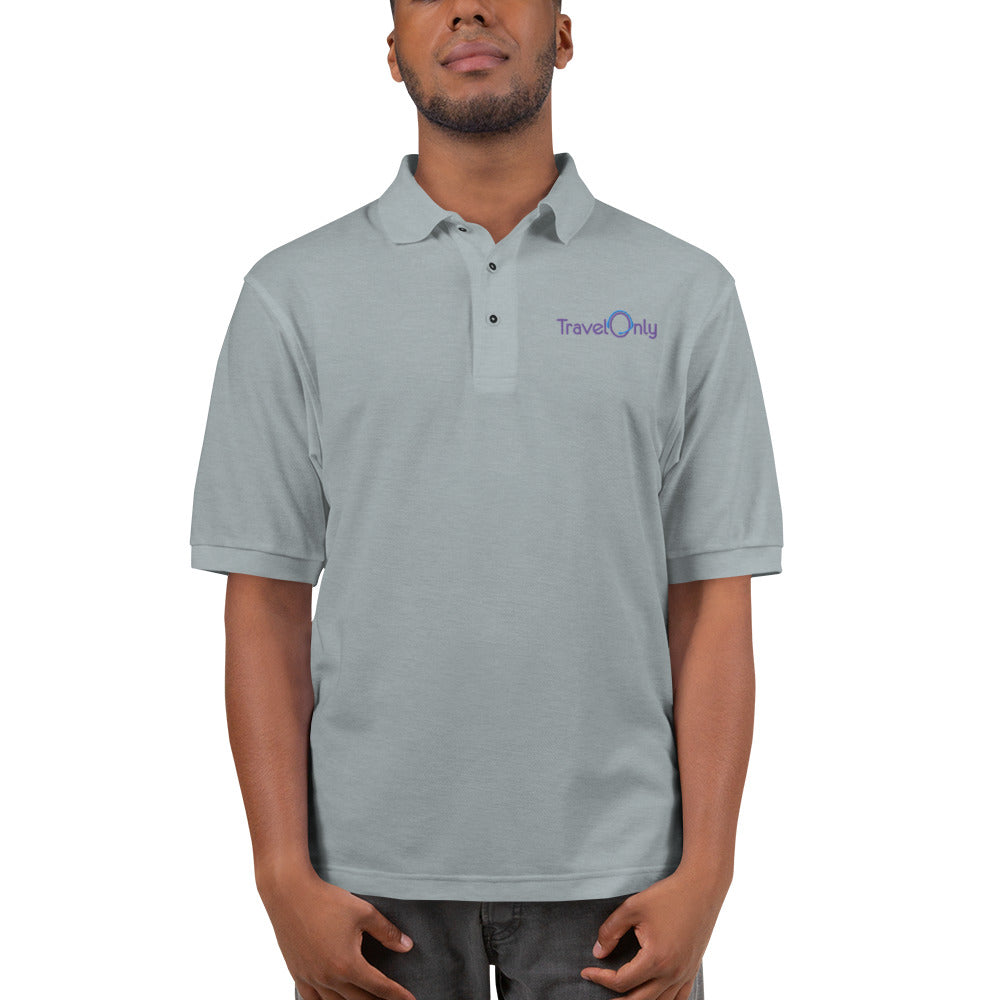 Men's Premium Polo (TravelOnly Purple Logo)