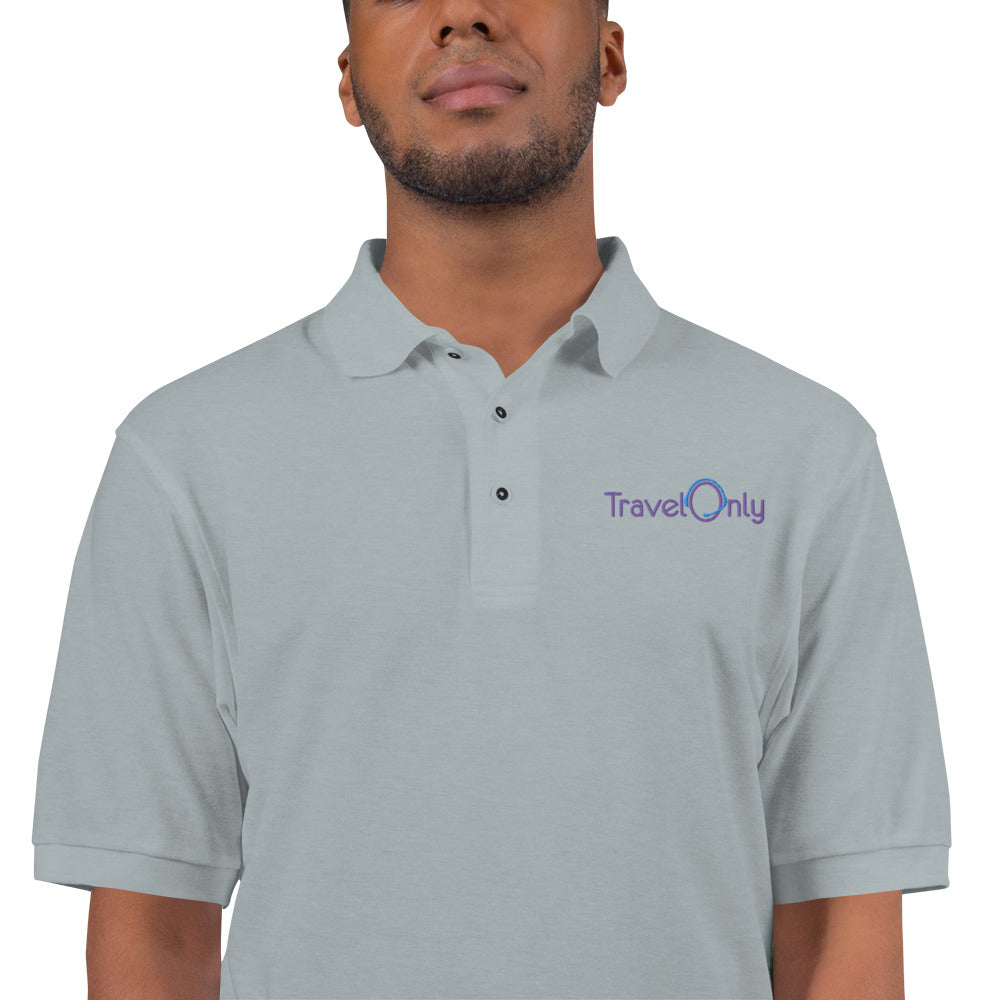 Men's Premium Polo (TravelOnly Purple Logo)