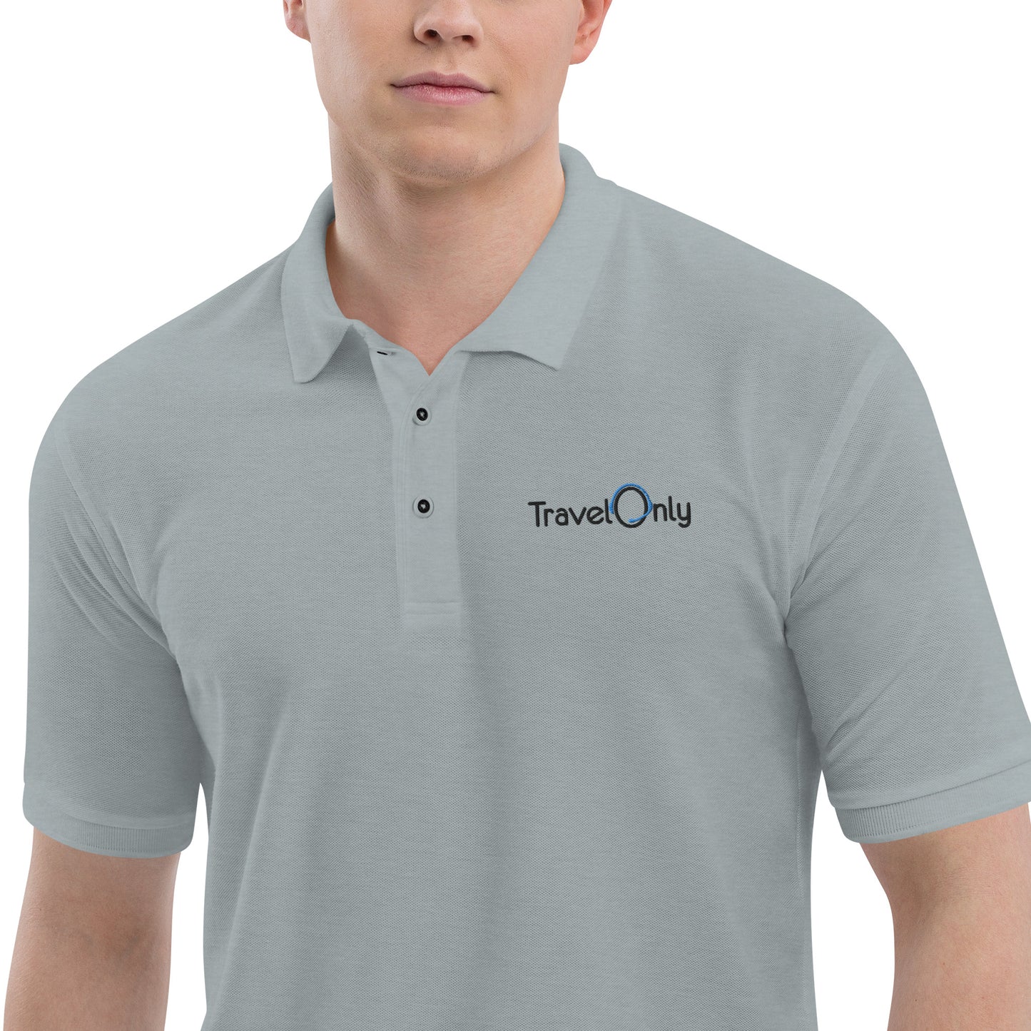 Men's Premium Polo (TravelOnly Black Logo)