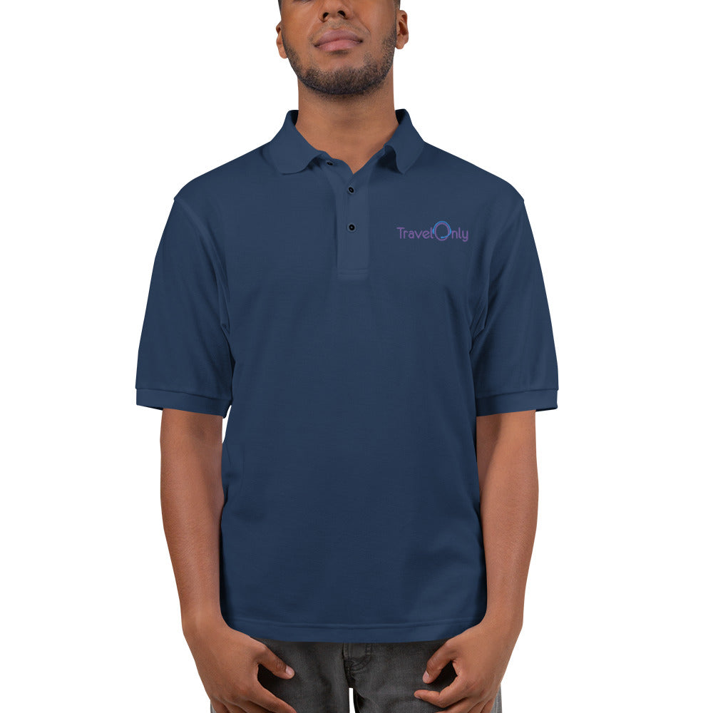 Men's Premium Polo (TravelOnly Purple Logo)