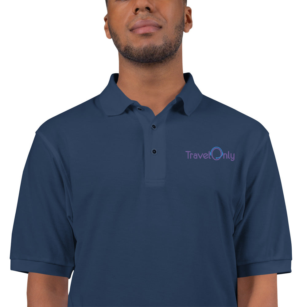 Men's Premium Polo (TravelOnly Purple Logo)