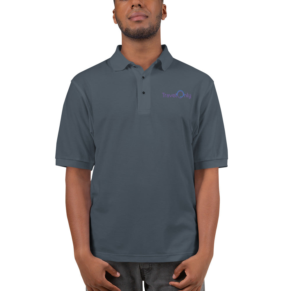 Men's Premium Polo (TravelOnly Purple Logo)