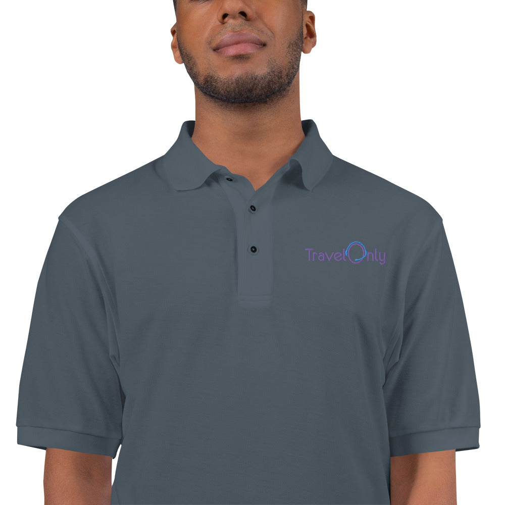 Men's Premium Polo (TravelOnly Purple Logo)