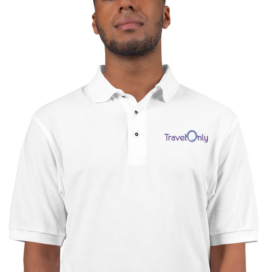 Men's Premium Polo (TravelOnly Purple Logo)