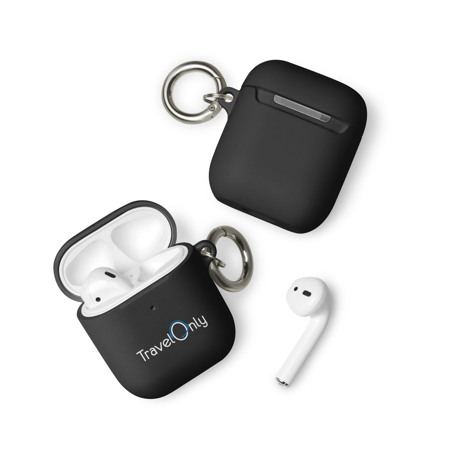 Rubber Case for AirPods® (TravelOnly White Logo)