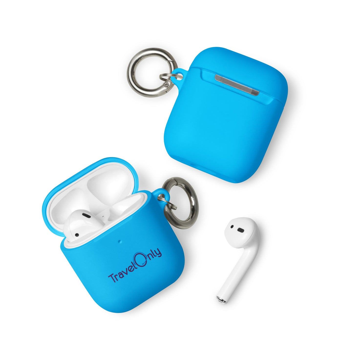 Rubber Case for AirPods® (TravelOnly Purple Logo)