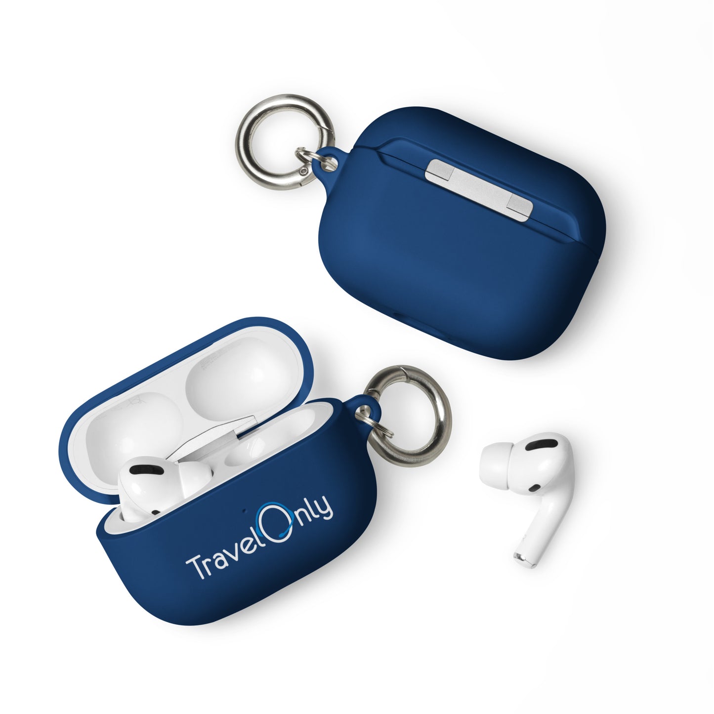 Rubber Case for AirPods® (TravelOnly White Logo)