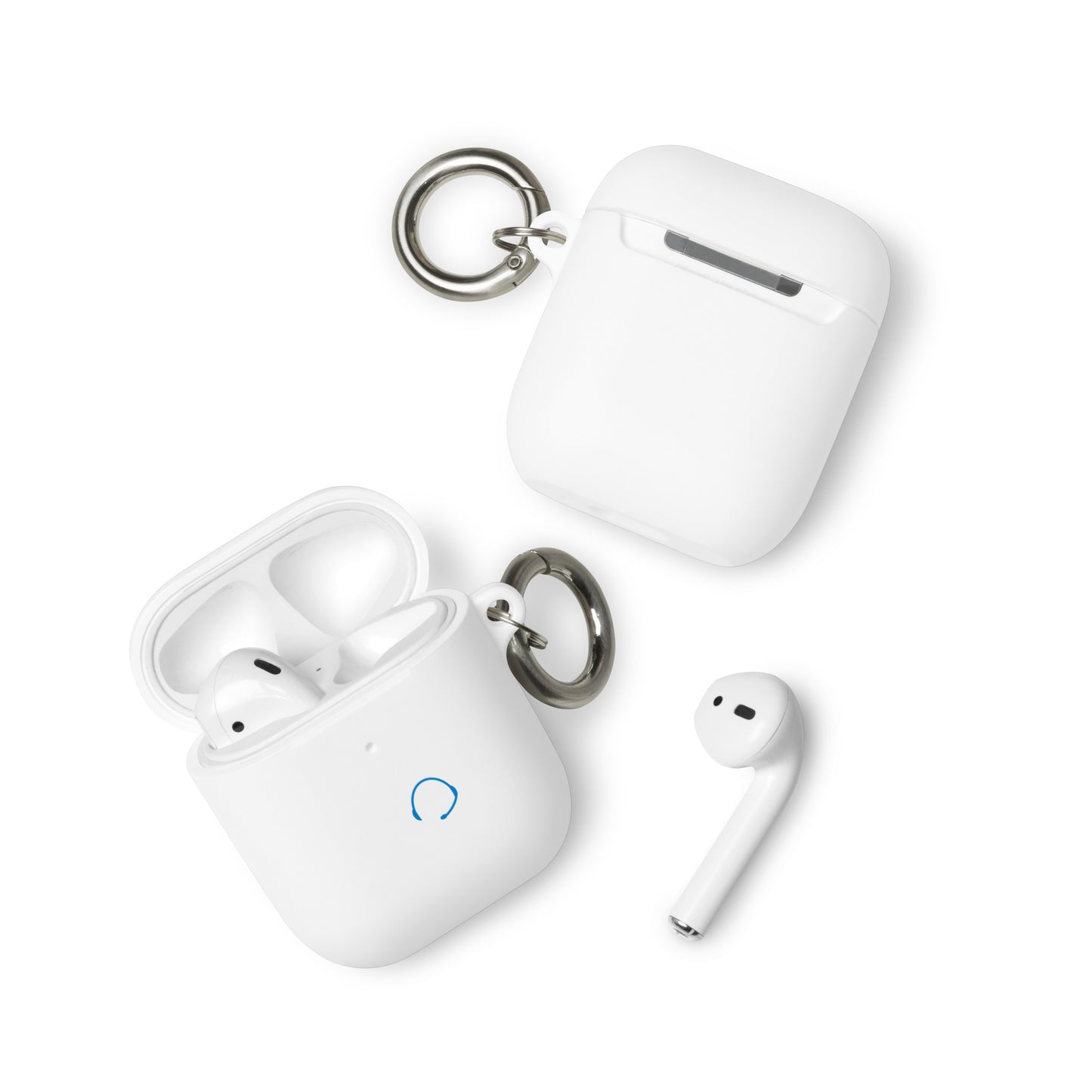 Rubber Case for AirPods® (TravelOnly White Logo)