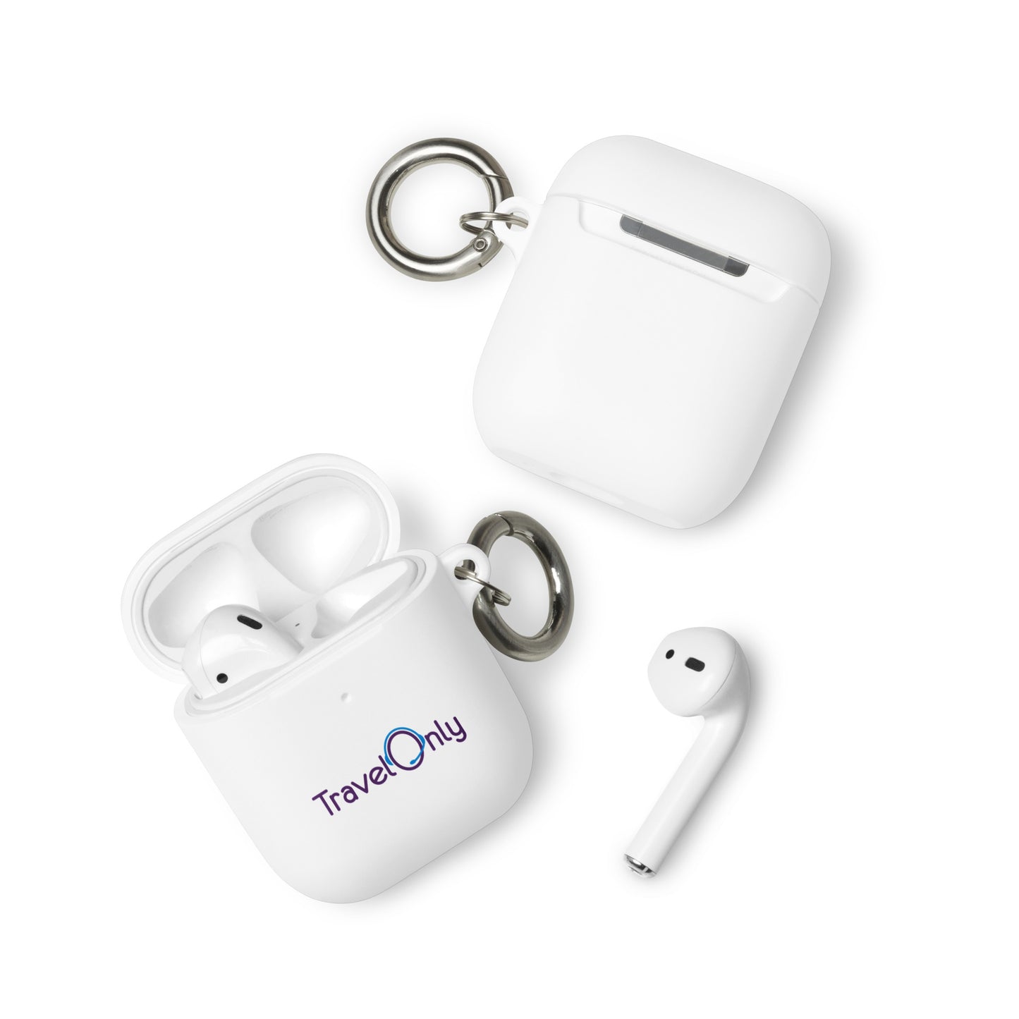 Rubber Case for AirPods® (TravelOnly Purple Logo)