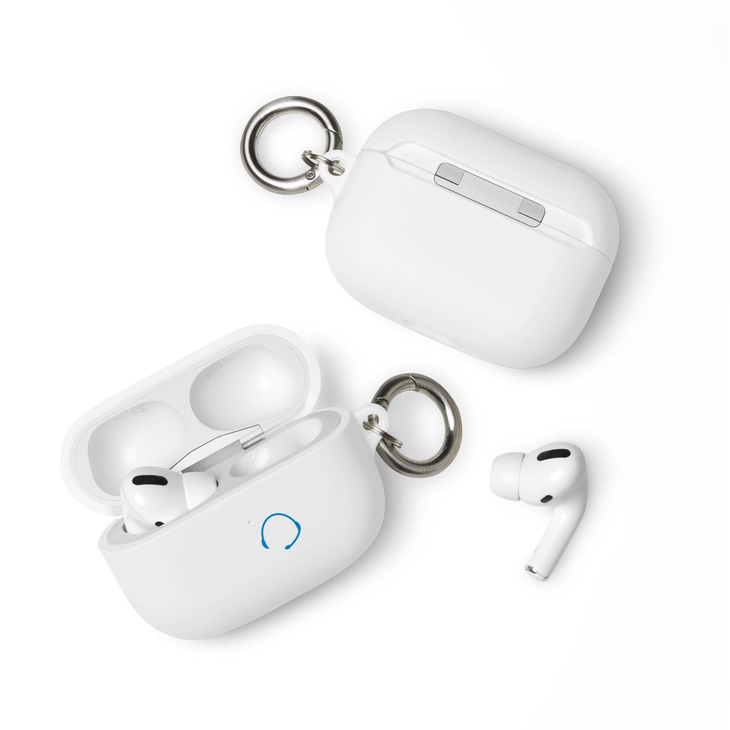 Rubber Case for AirPods® (TravelOnly White Logo)