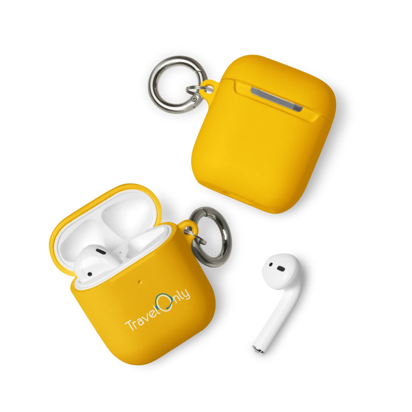 Rubber Case for AirPods® (TravelOnly White Logo)