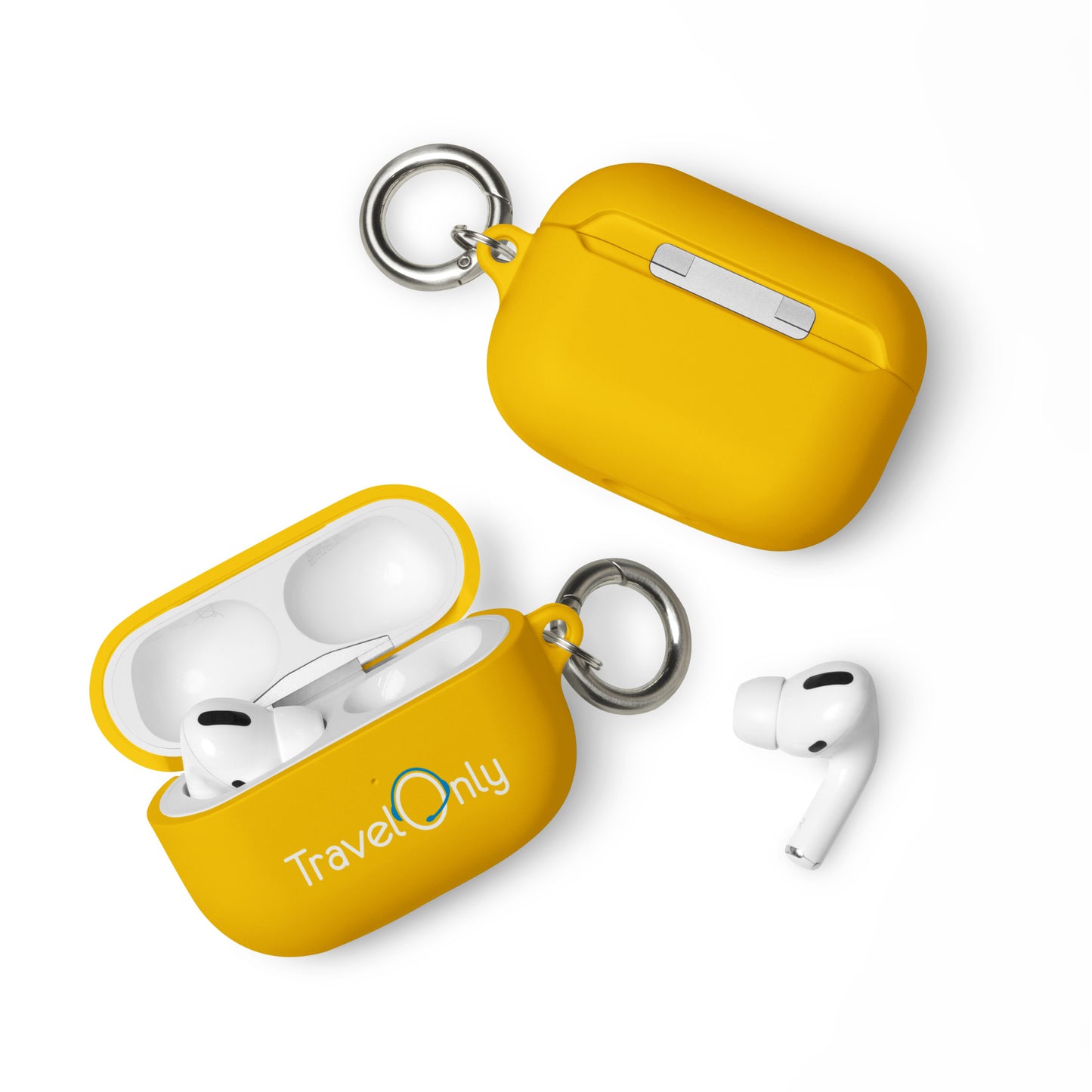 Rubber Case for AirPods® (TravelOnly White Logo)