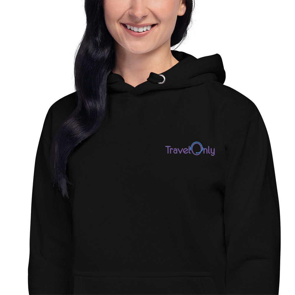 Premium Women’s Hoodie Crewneck (TravelOnly Purple Logo)