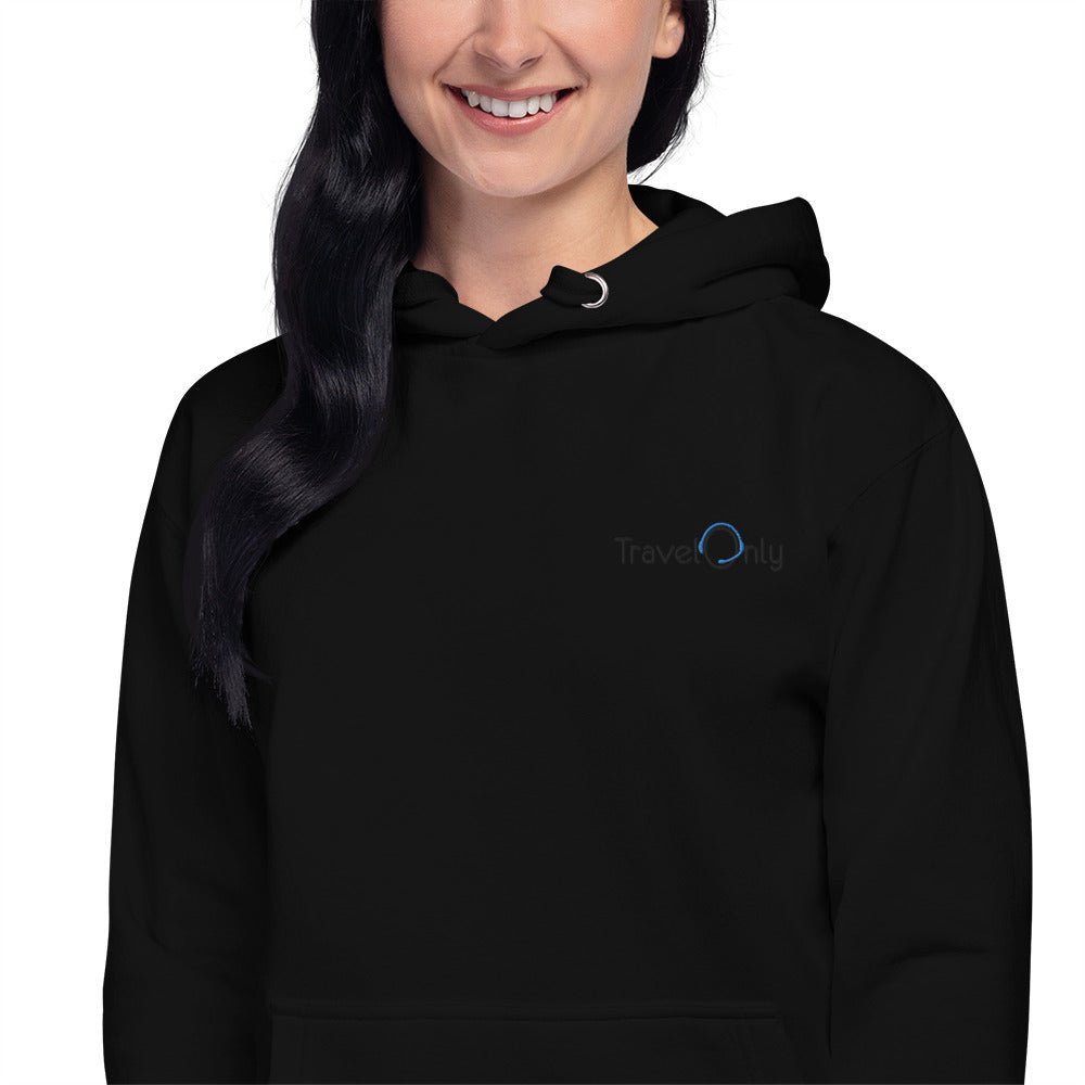 Premium Women’s Hoodie Crewneck (TravelOnly Black Logo)