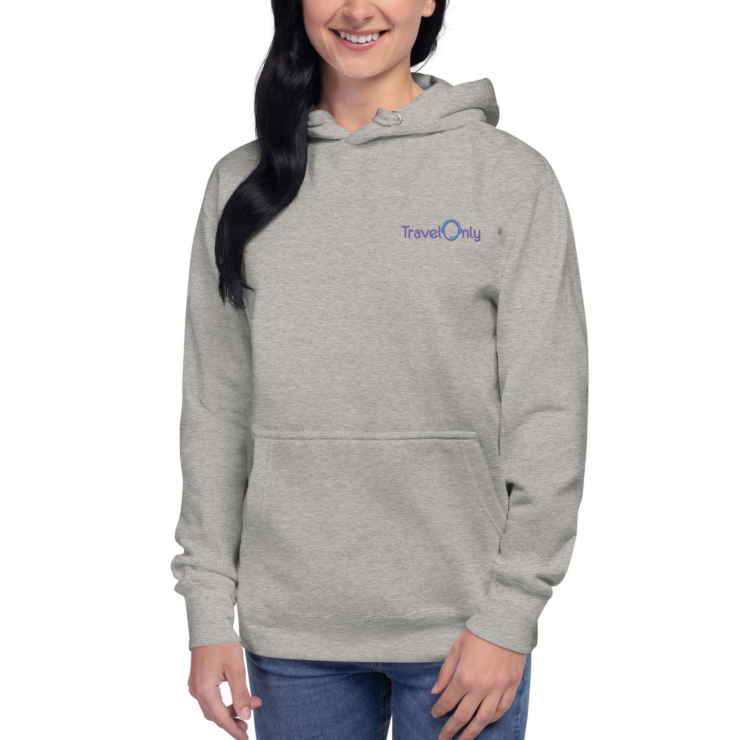 Premium Women’s Hoodie Crewneck (TravelOnly Purple Logo)