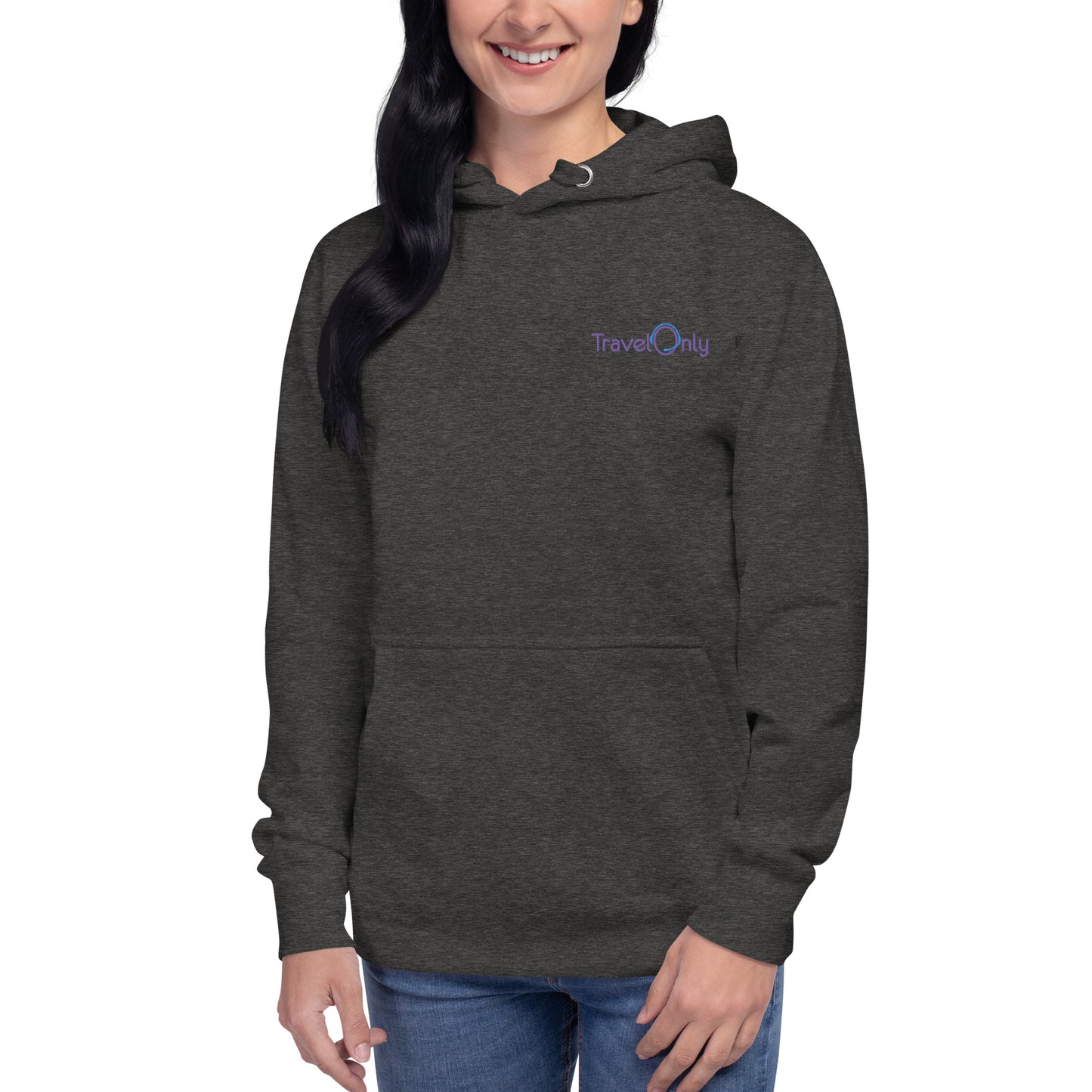 Premium Women’s Hoodie Crewneck (TravelOnly Purple Logo)