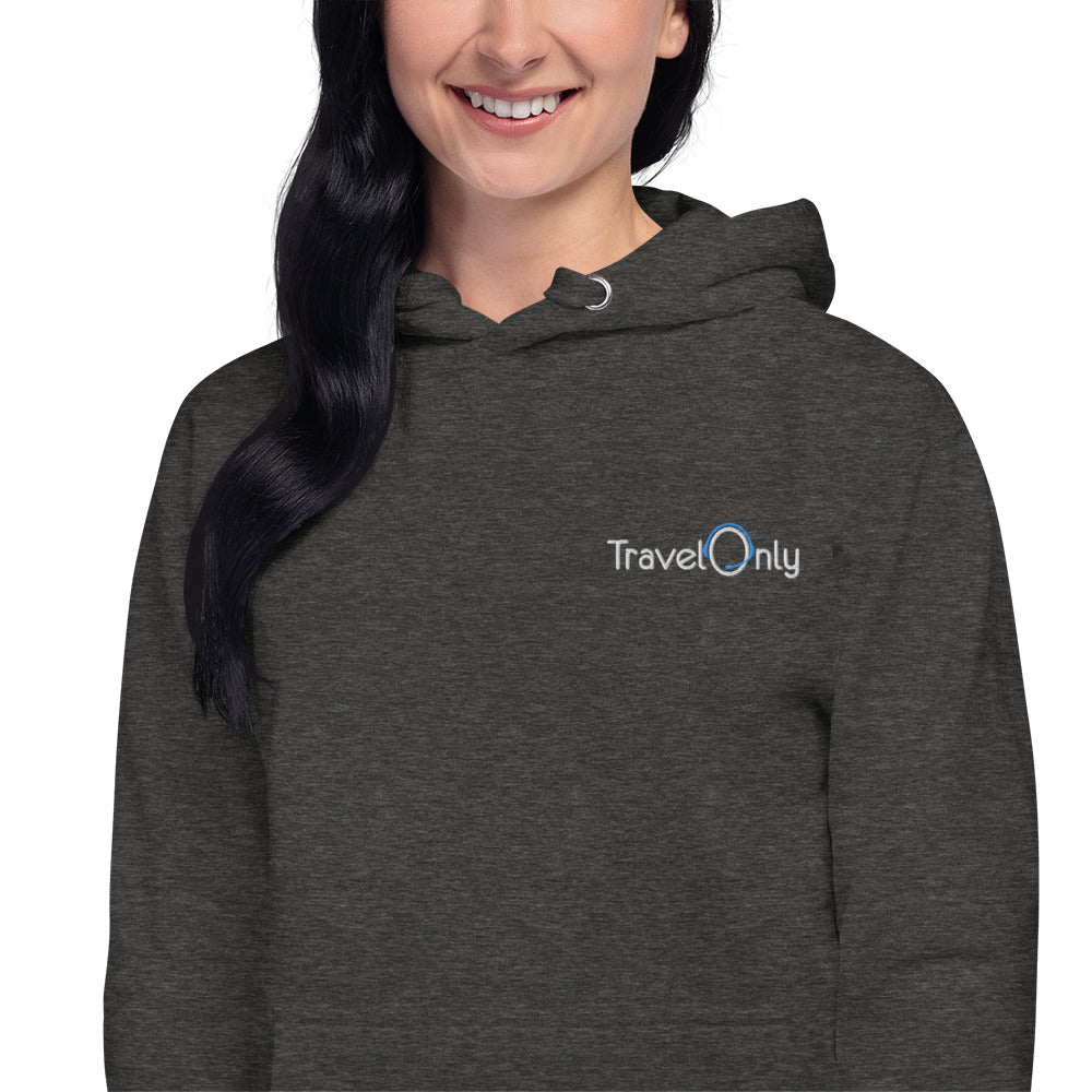 Premium Unisex Hoodie (TravelOnly White Logo)