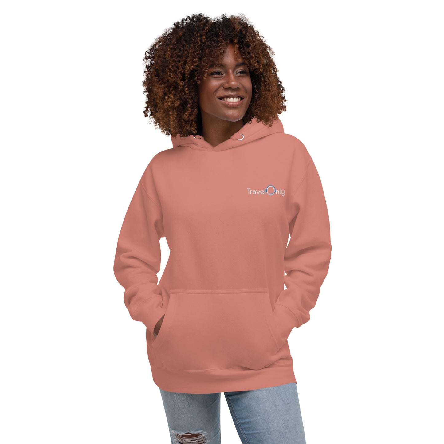 Premium Women’s Hoodie Crewneck (TravelOnly White Logo)