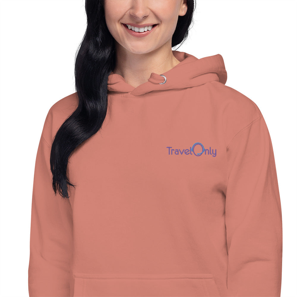 Premium Women’s Hoodie Crewneck (TravelOnly Purple Logo)