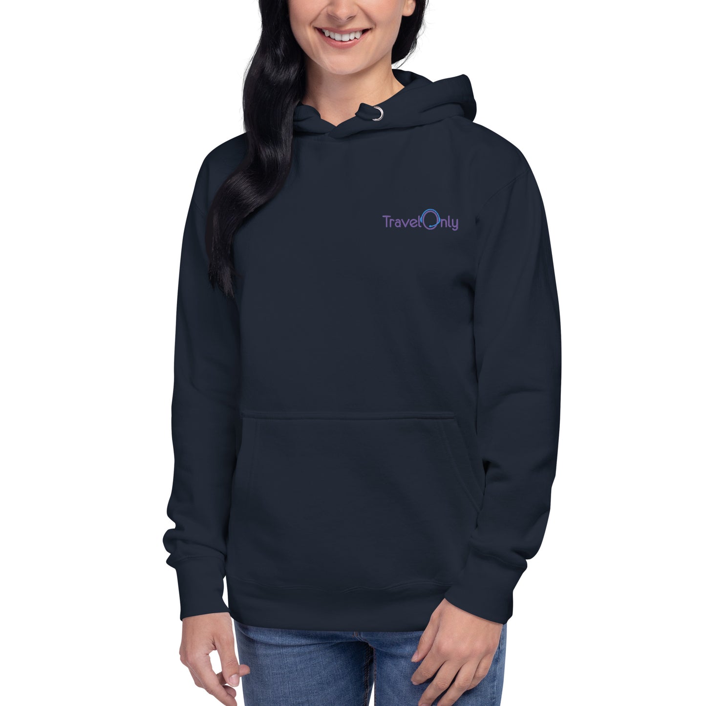 Premium Women’s Hoodie Crewneck (TravelOnly Purple Logo)