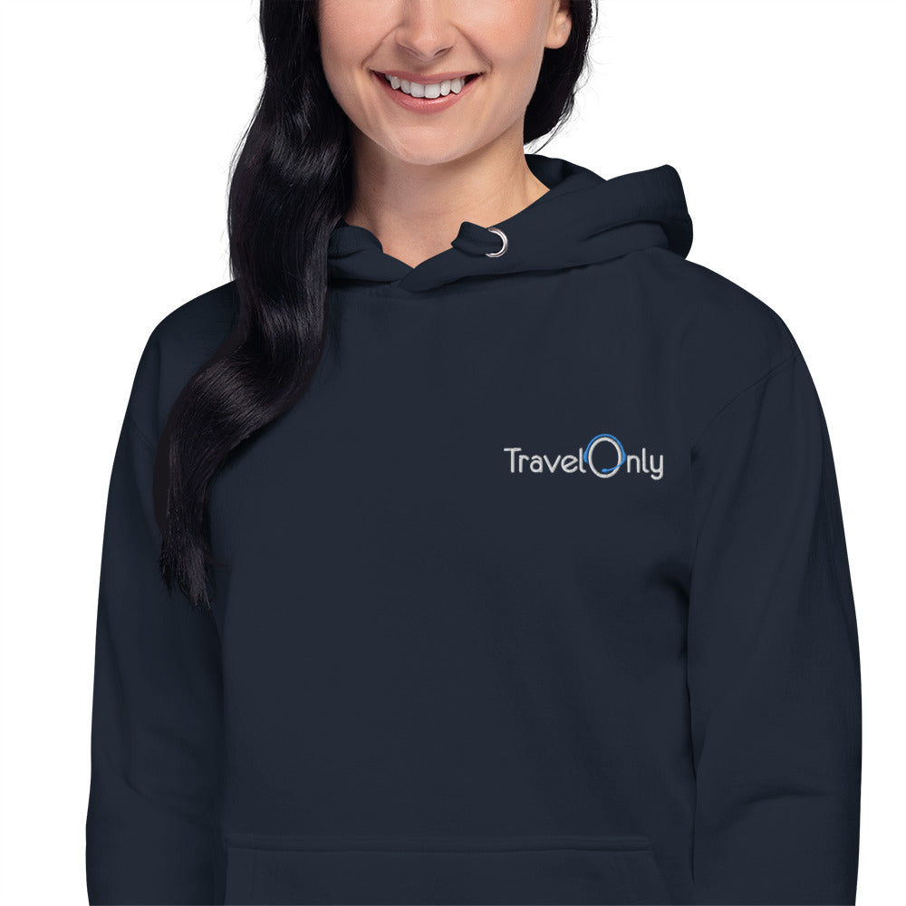 Premium Unisex Hoodie (TravelOnly White Logo)