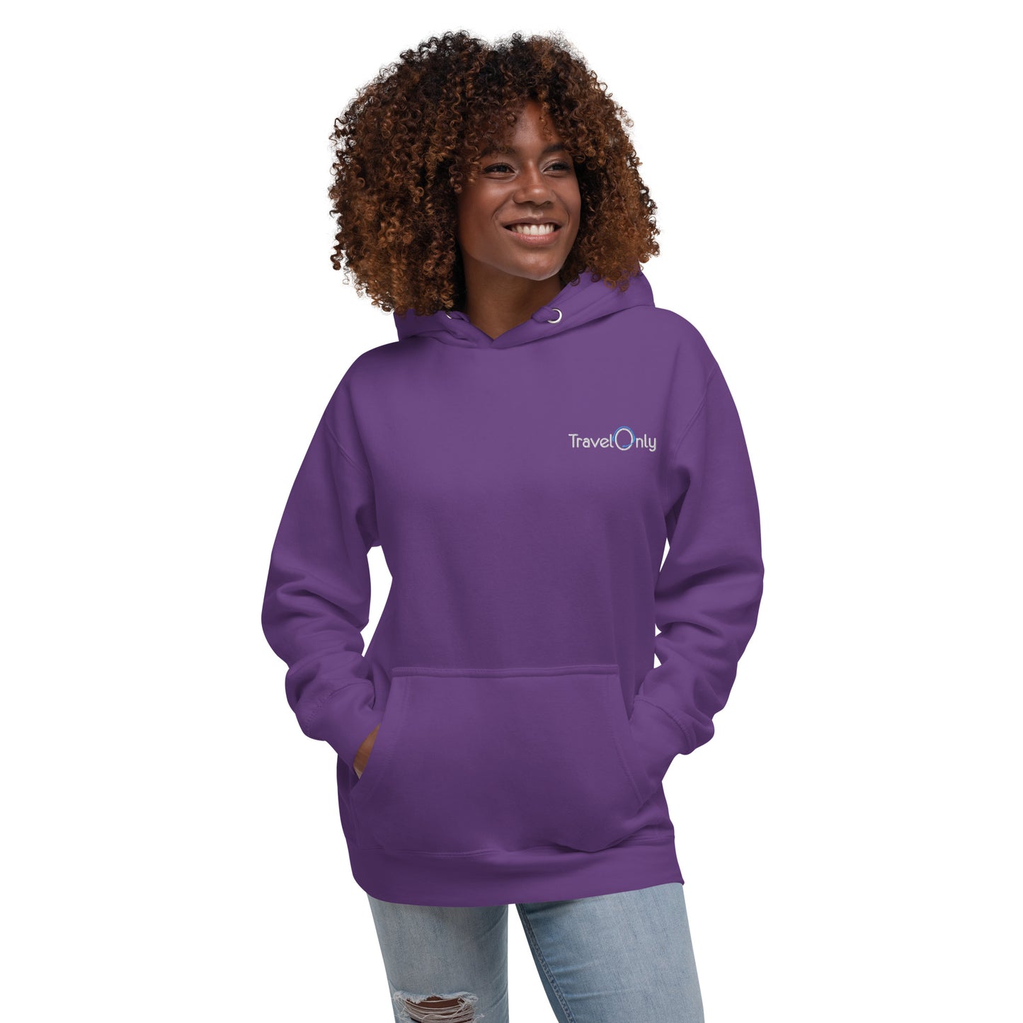 Premium Women’s Hoodie Crewneck (TravelOnly White Logo)