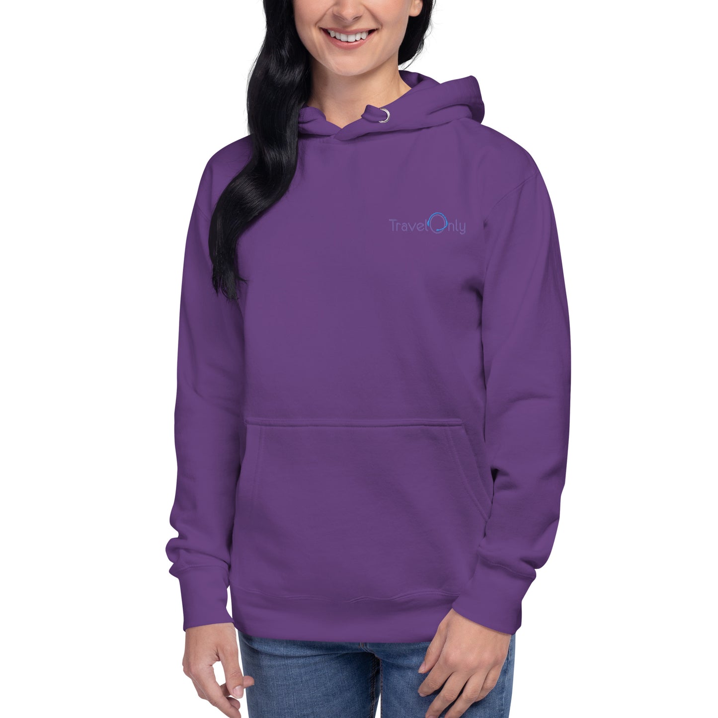 Premium Women’s Hoodie Crewneck (TravelOnly Purple Logo)