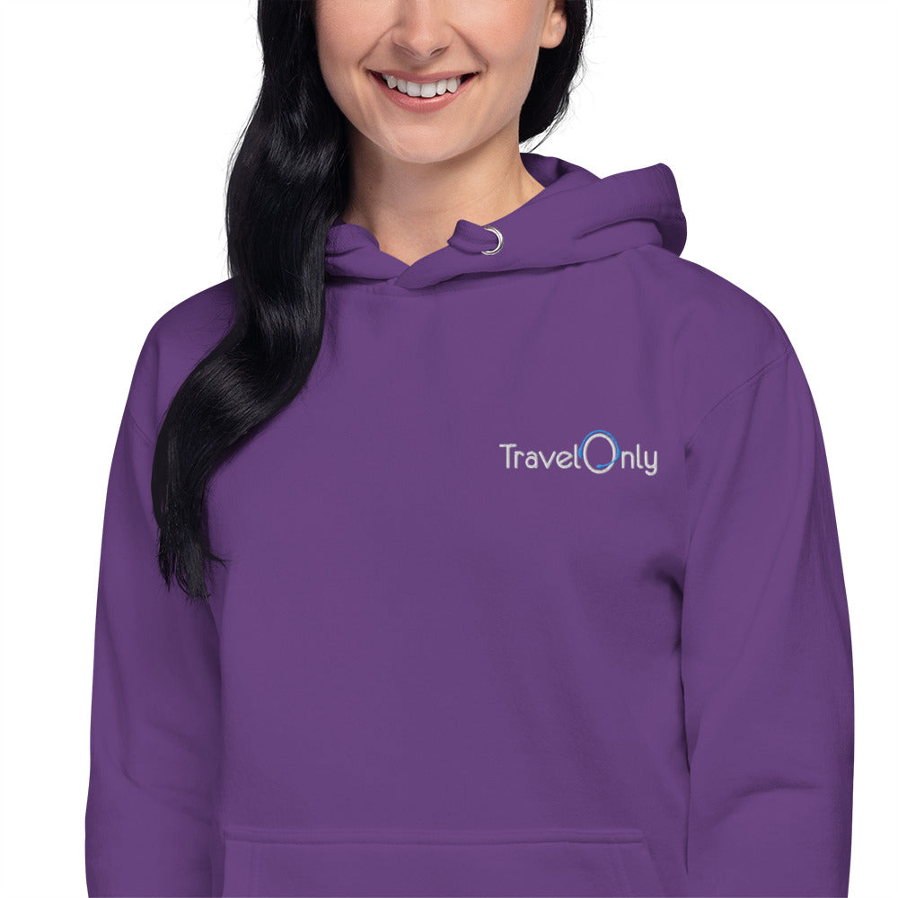 Premium Unisex Hoodie (TravelOnly White Logo)