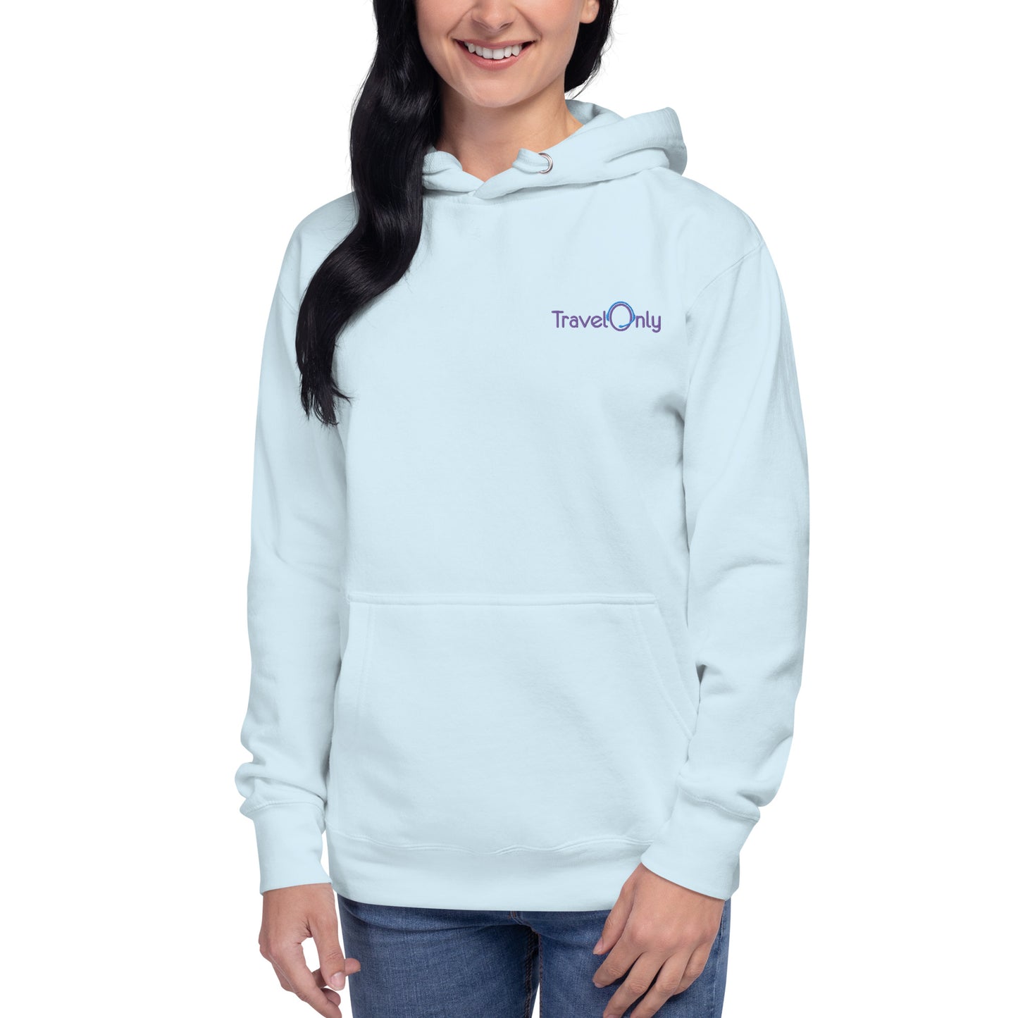 Premium Women’s Hoodie Crewneck (TravelOnly Purple Logo)