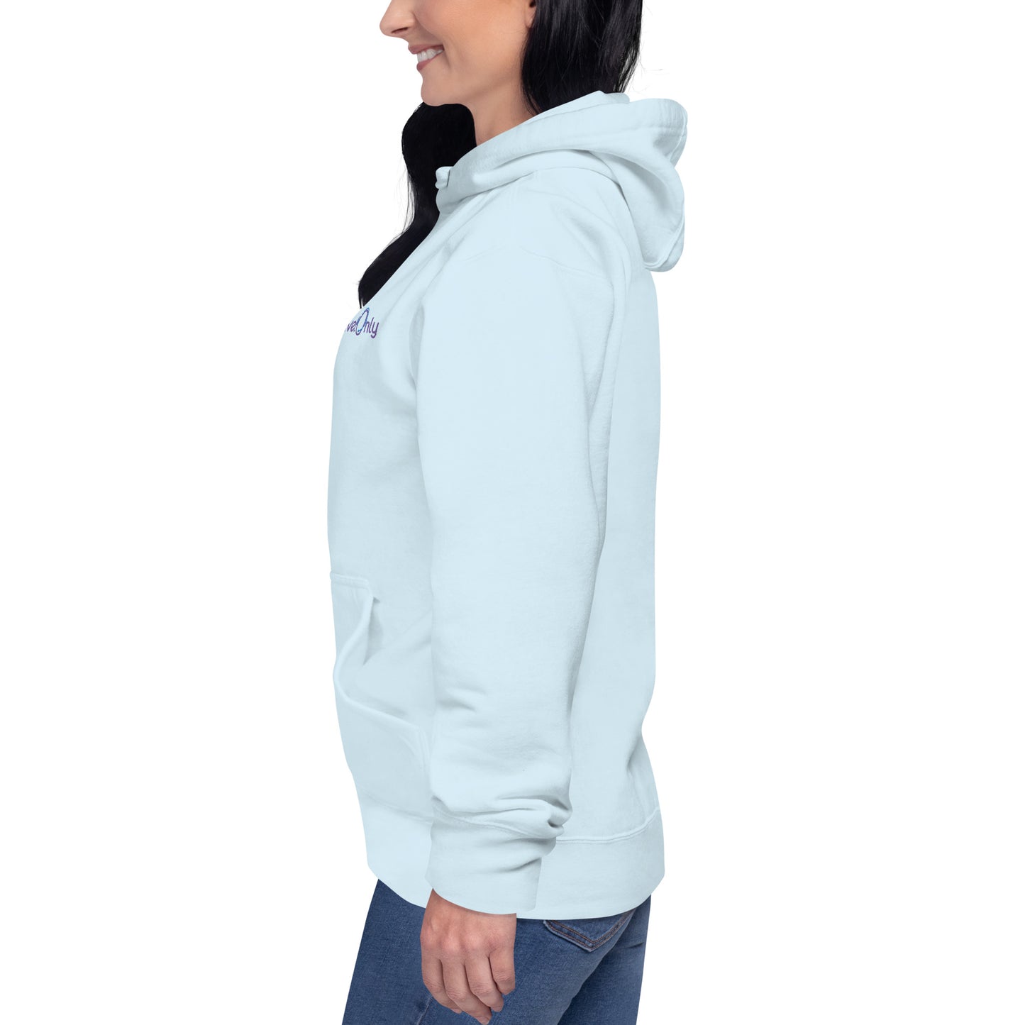 Premium Women’s Hoodie Crewneck (TravelOnly Purple Logo)