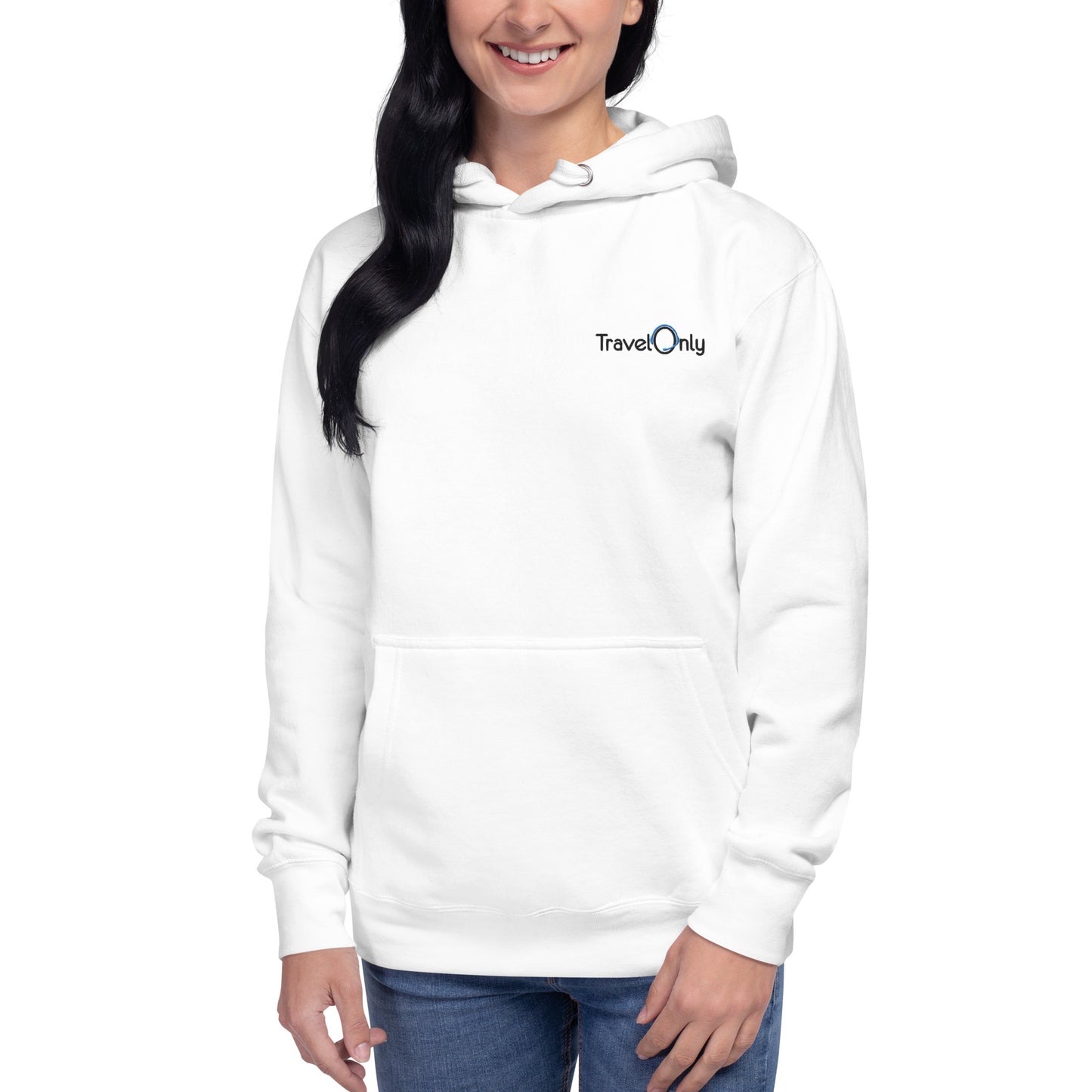 Premium Women’s Hoodie Crewneck (TravelOnly Black Logo)