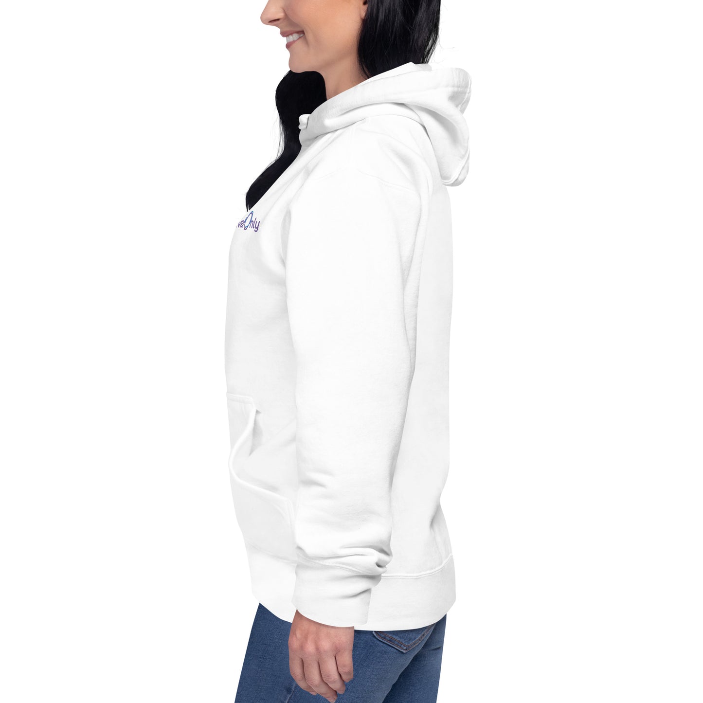 Premium Women’s Hoodie Crewneck (TravelOnly Purple Logo)