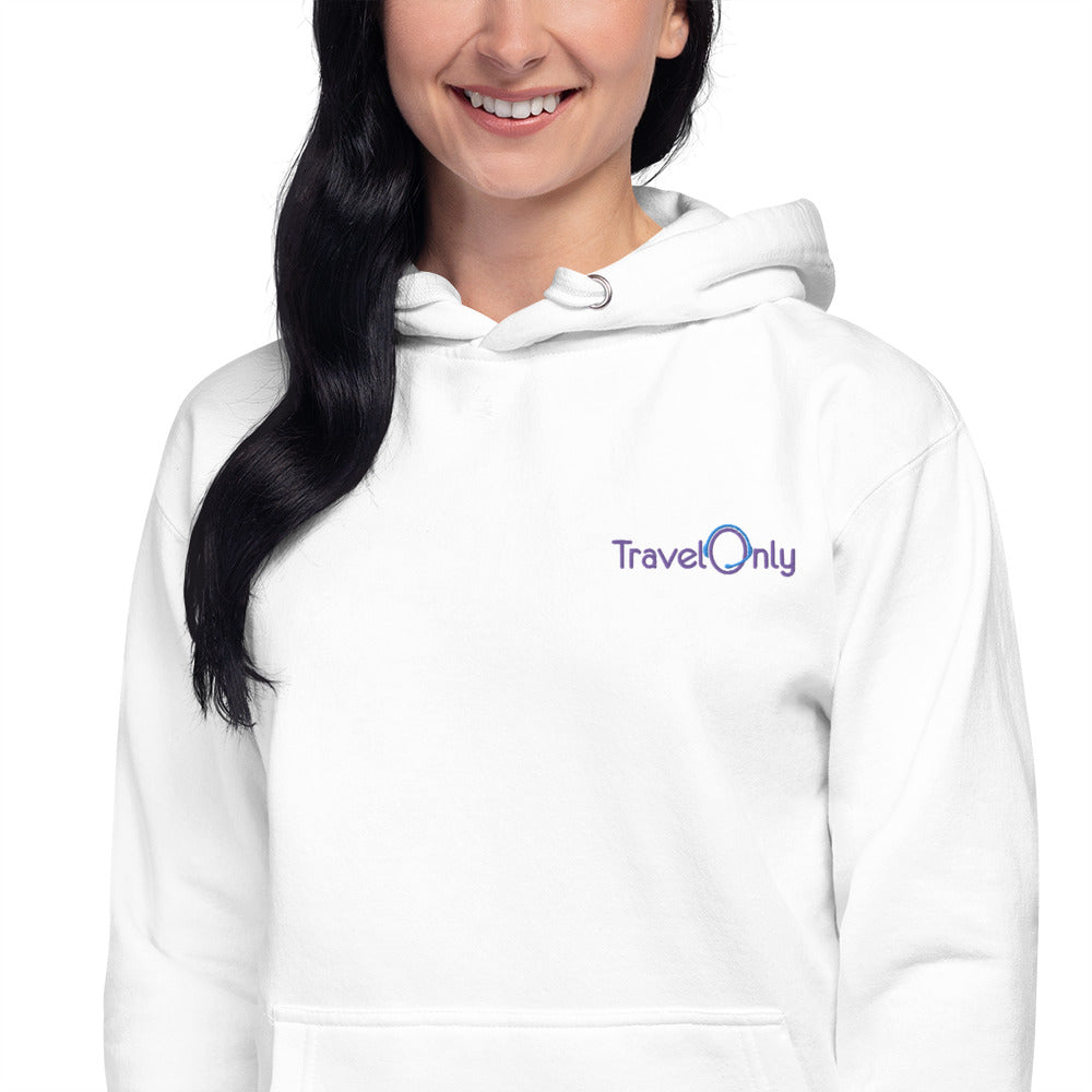 Premium Women’s Hoodie Crewneck (TravelOnly Purple Logo)