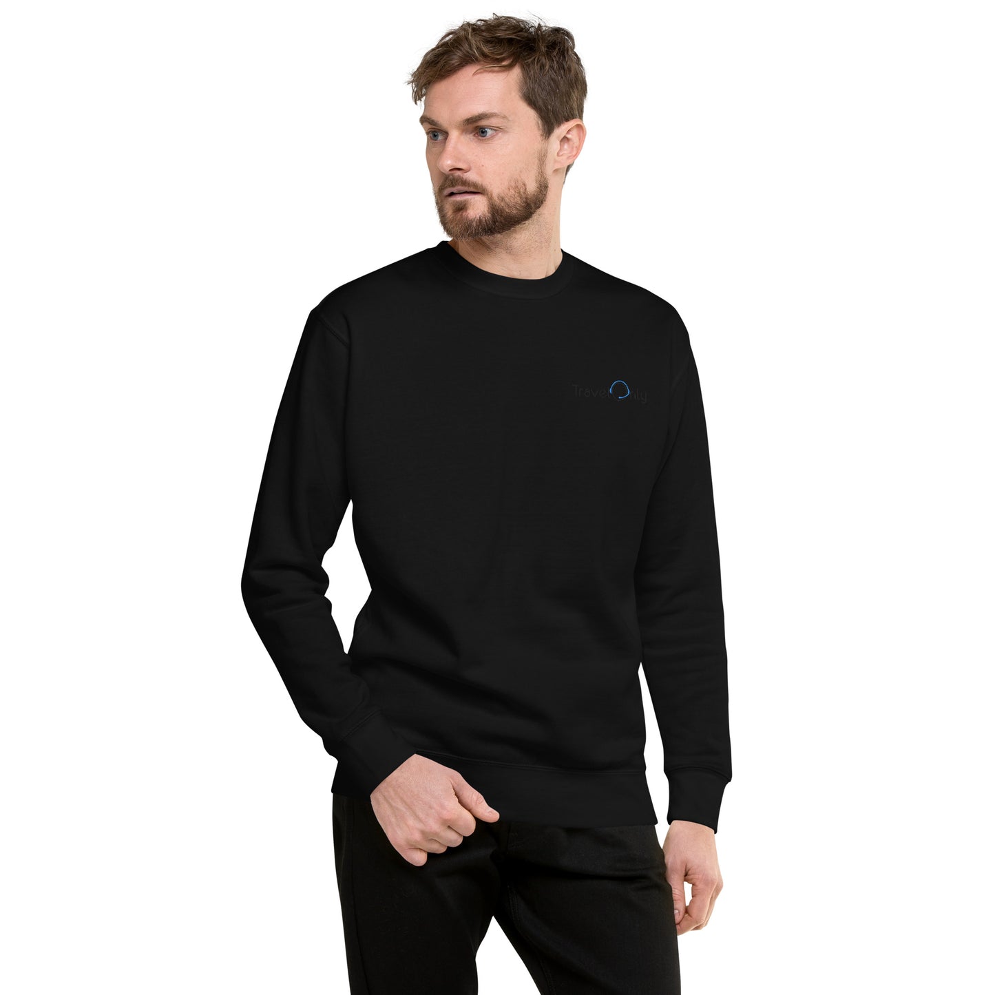 Premium Unisex Crewneck (TravelOnly Black Logo)