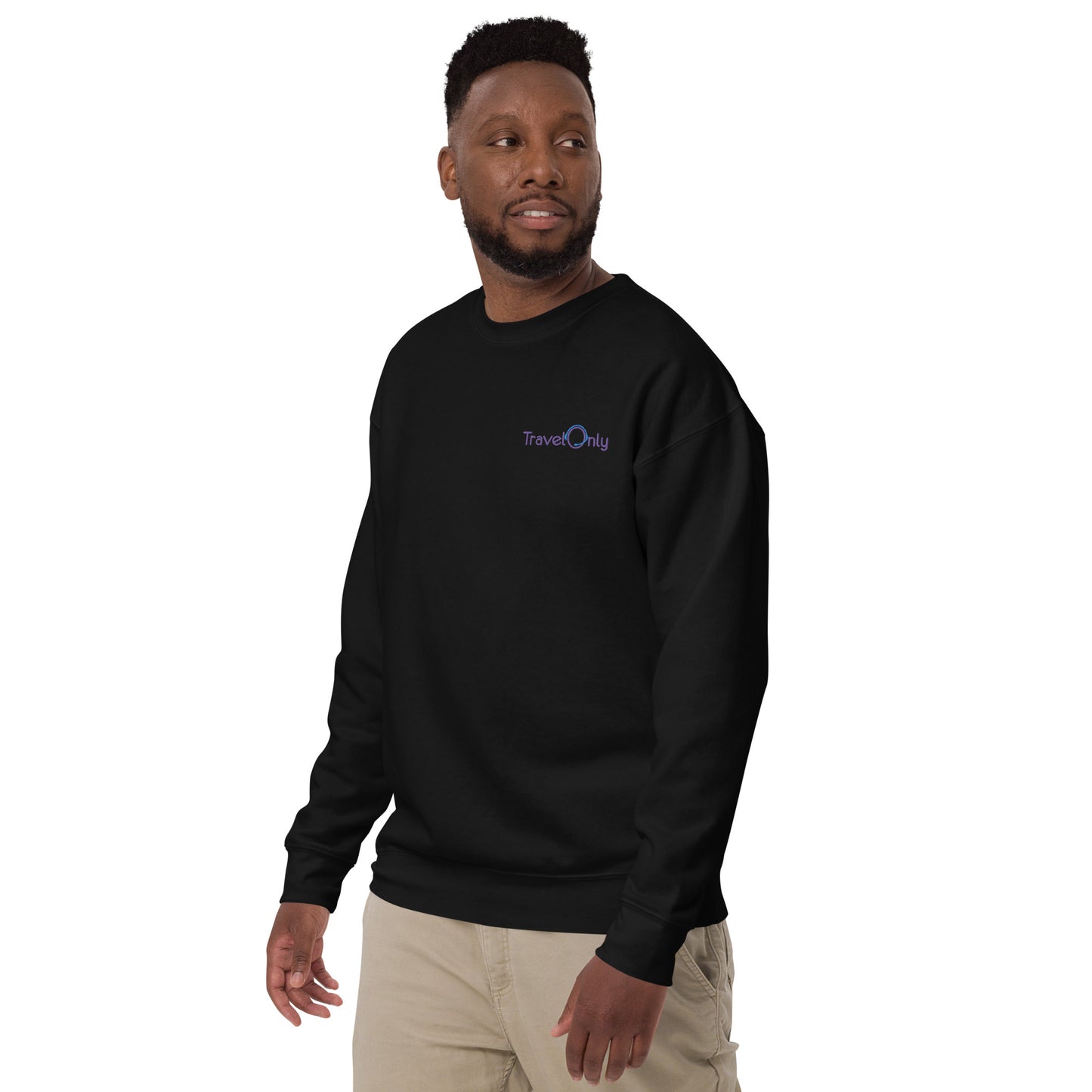 Premium Unisex Crewneck (TravelOnly Purple Logo)