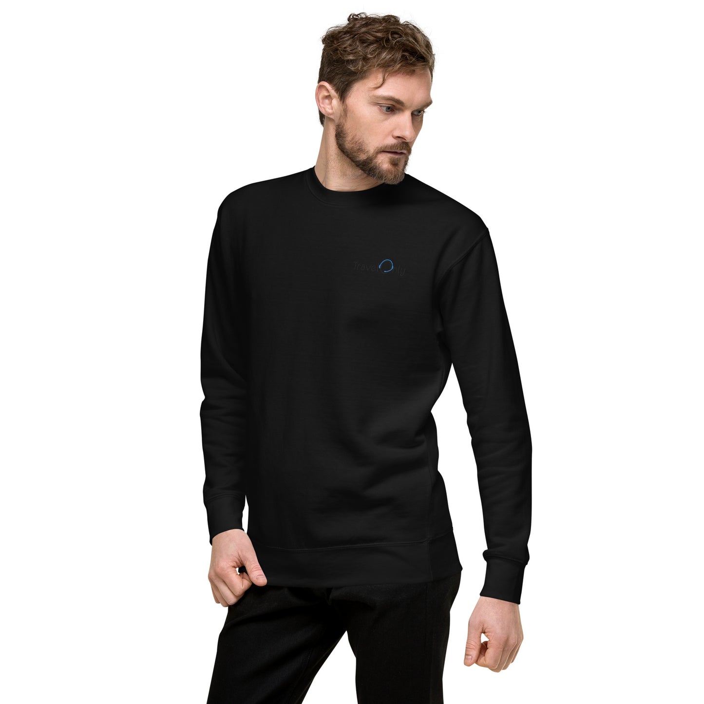 Premium Unisex Crewneck (TravelOnly Black Logo)