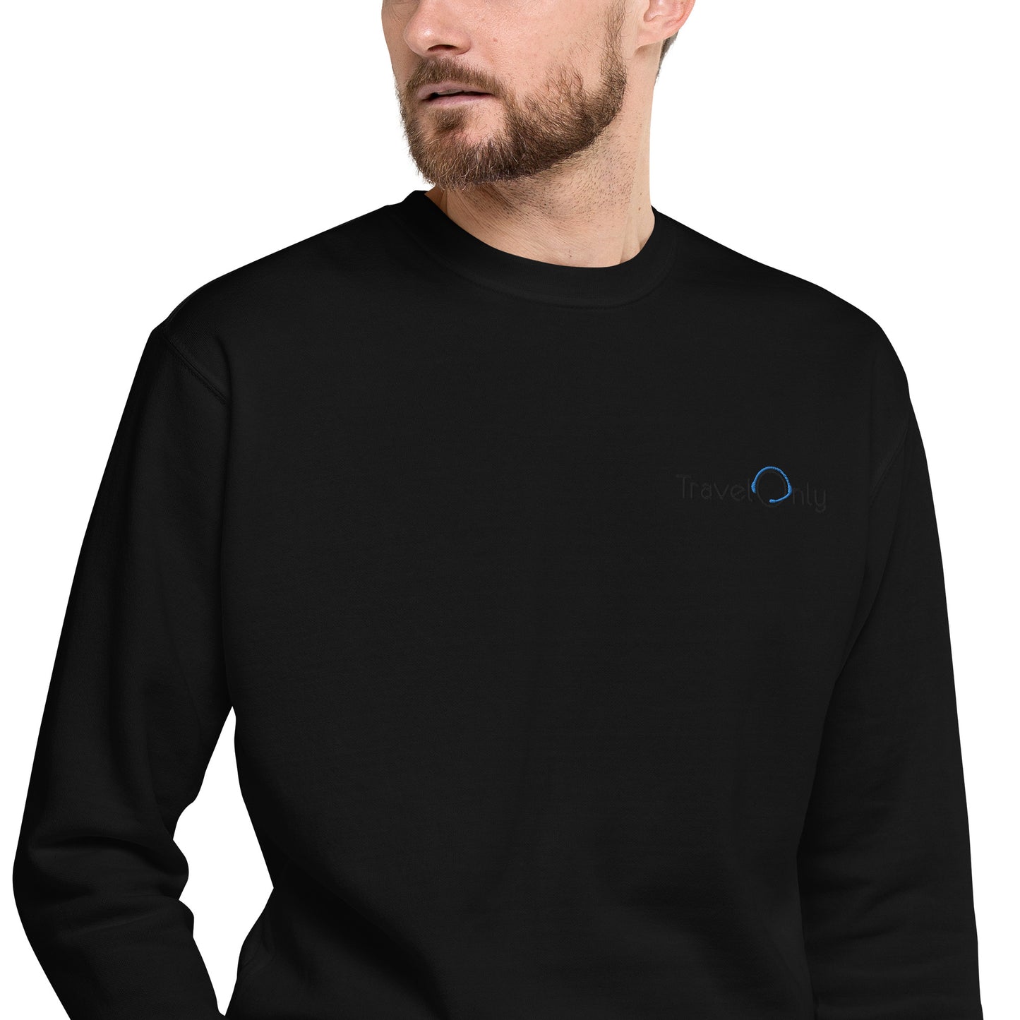 Premium Unisex Crewneck (TravelOnly Black Logo)