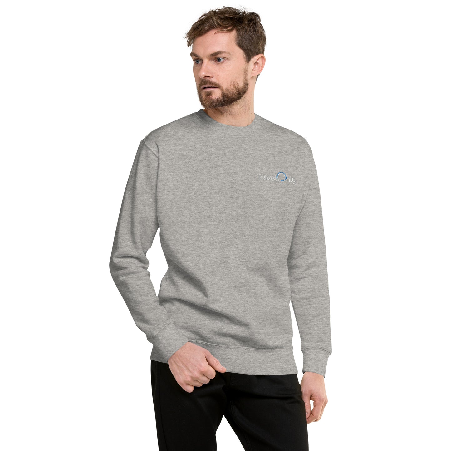 Premium Unisex Crewneck (TravelOnly White Logo)