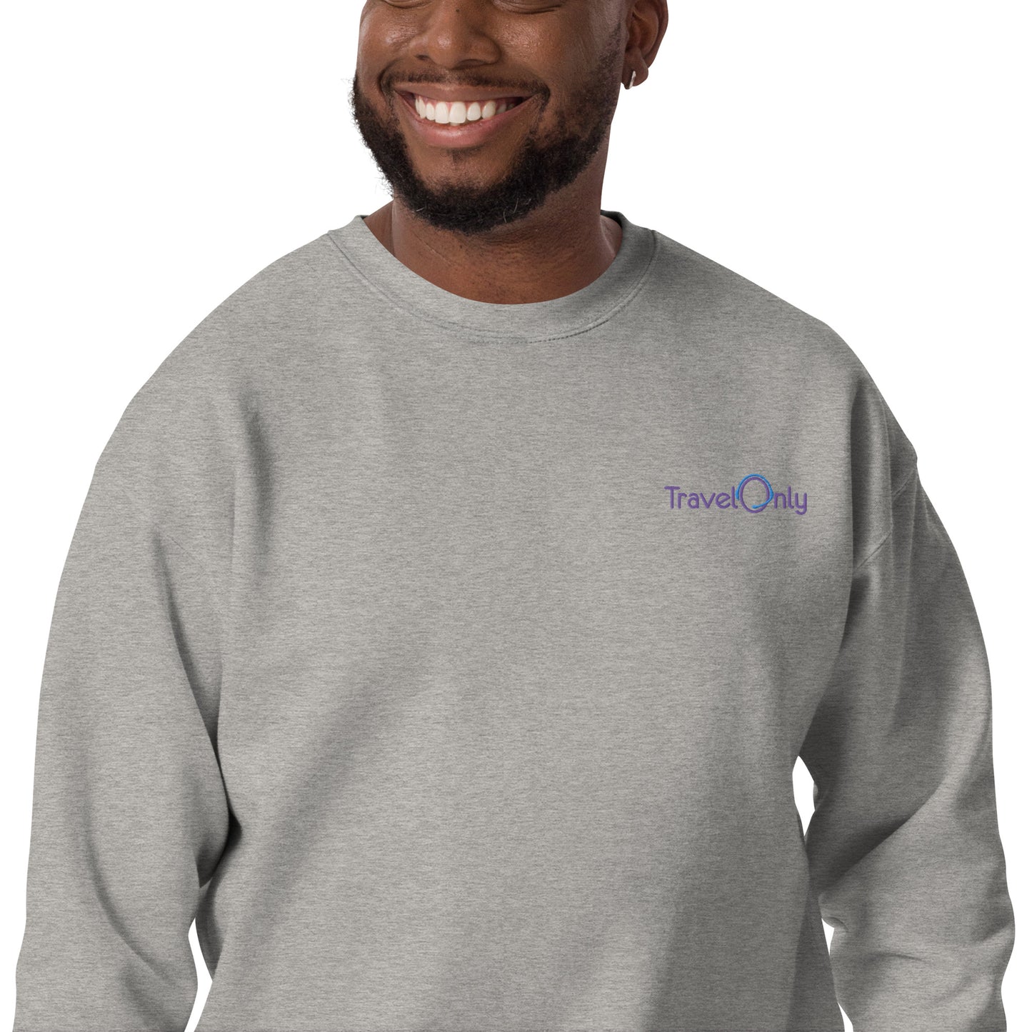 Premium Unisex Crewneck (TravelOnly Purple Logo)